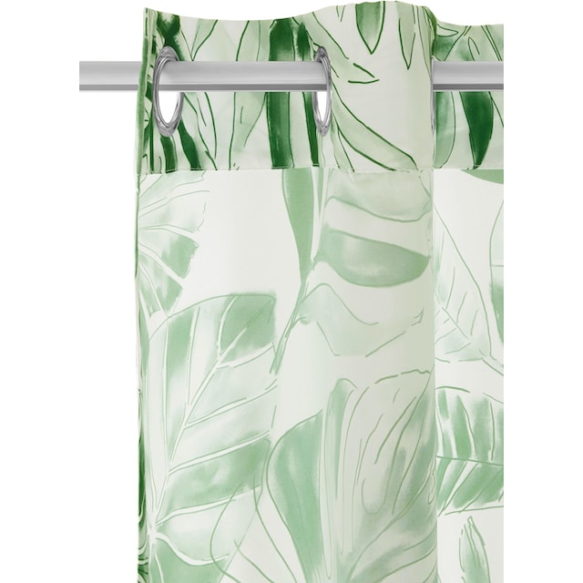 my home Vorhang »Monstera«, (1 St.), Blickdicht, Polyester | BAUR