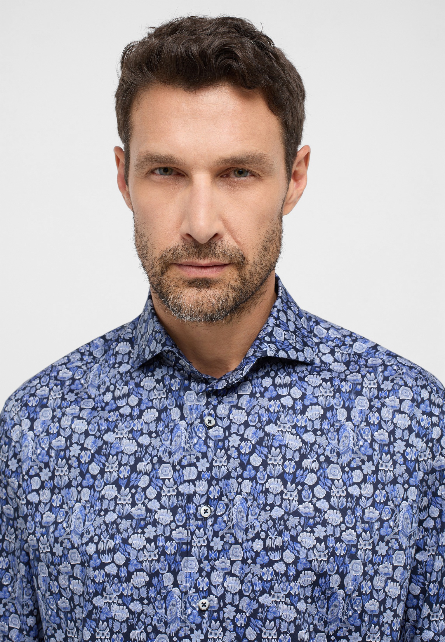 Thumbnail - Eterna Langarmhemd "COMFORT FIT" NON IRON (bügelfrei)