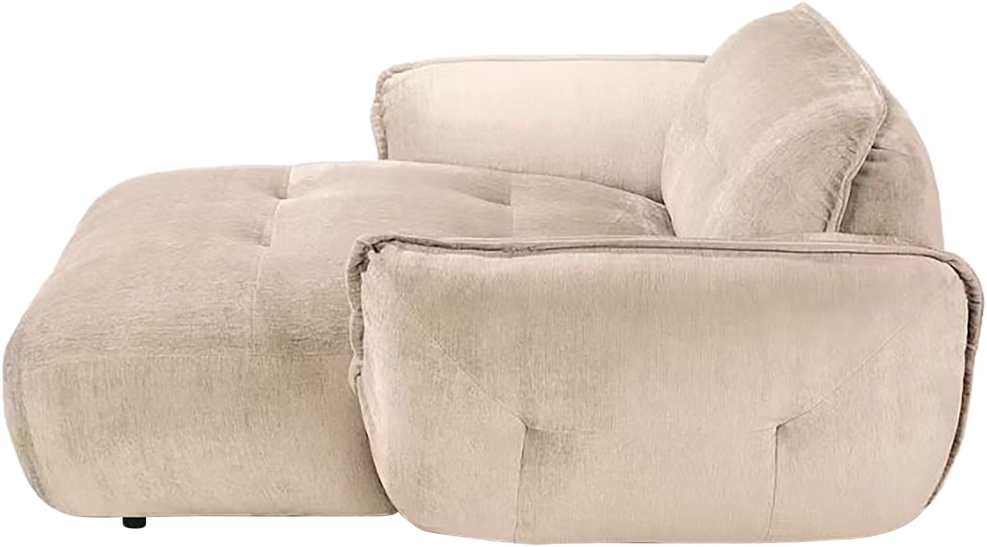 BETYPE Chaiselongue »Be Fluffy«, Softes Sitzgefühl, moderne Kedernaht, hochwertiger Bezug