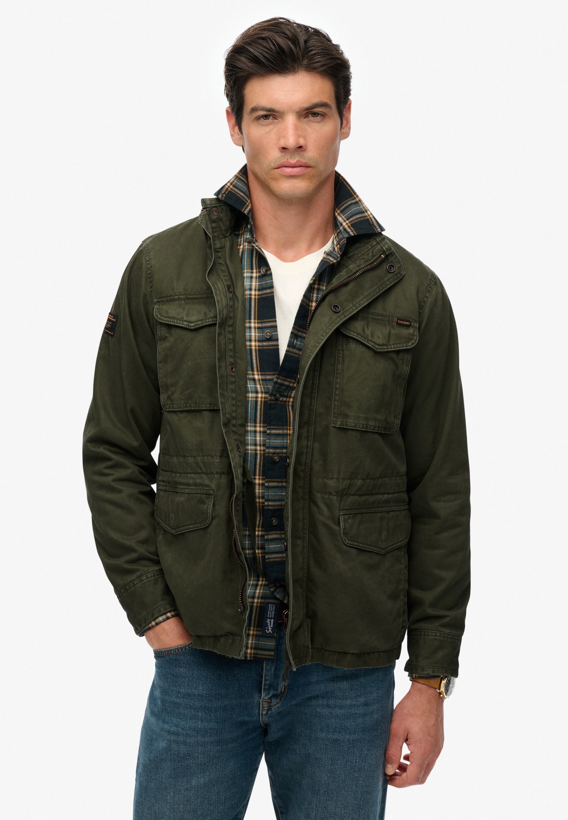 Superdry Parka »M65 MILITARY JACKET«, ohne Kapuze