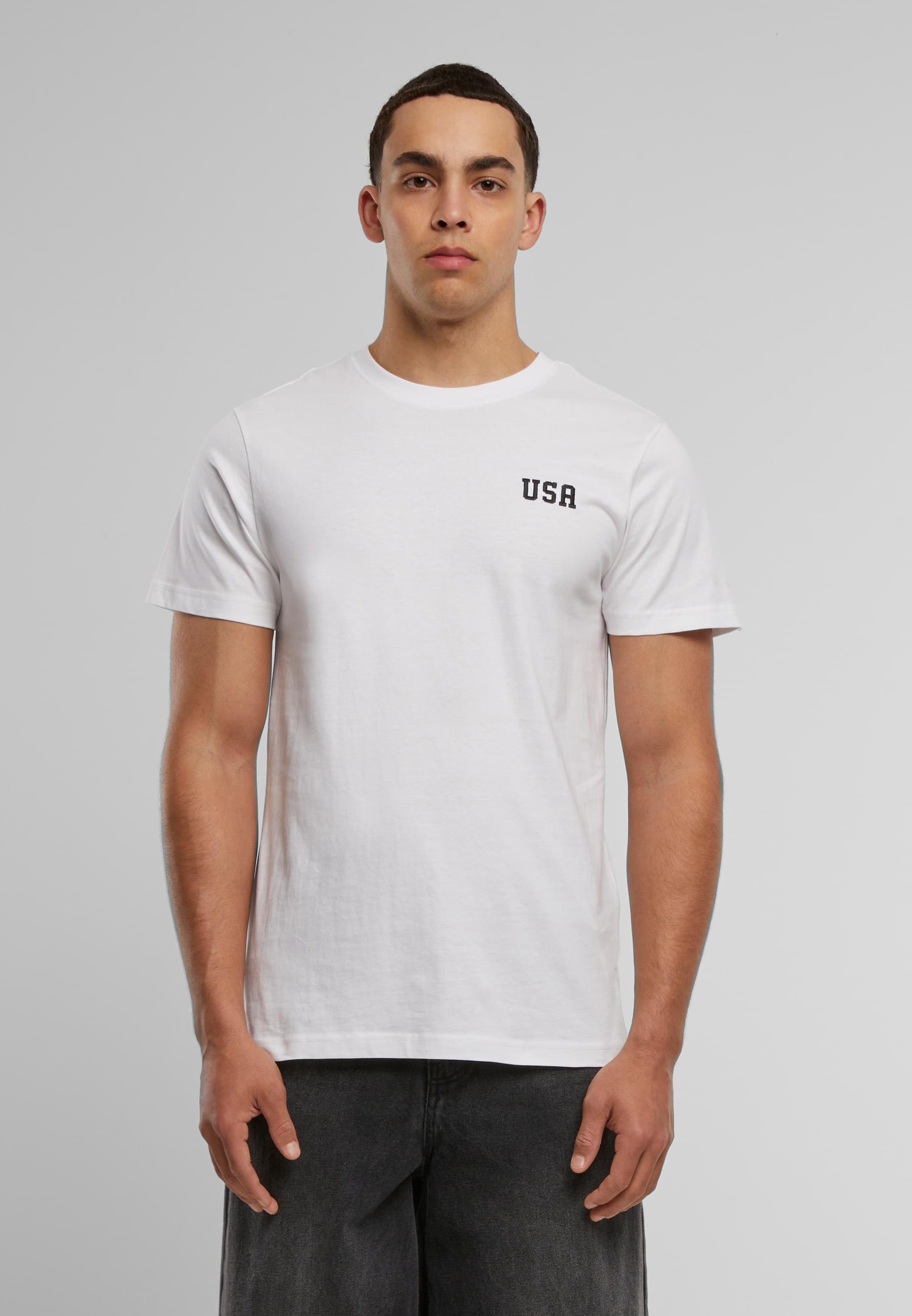 MisterTee T-Shirt »MisterTee USA EMB Tee« 1 Stk. tlg.