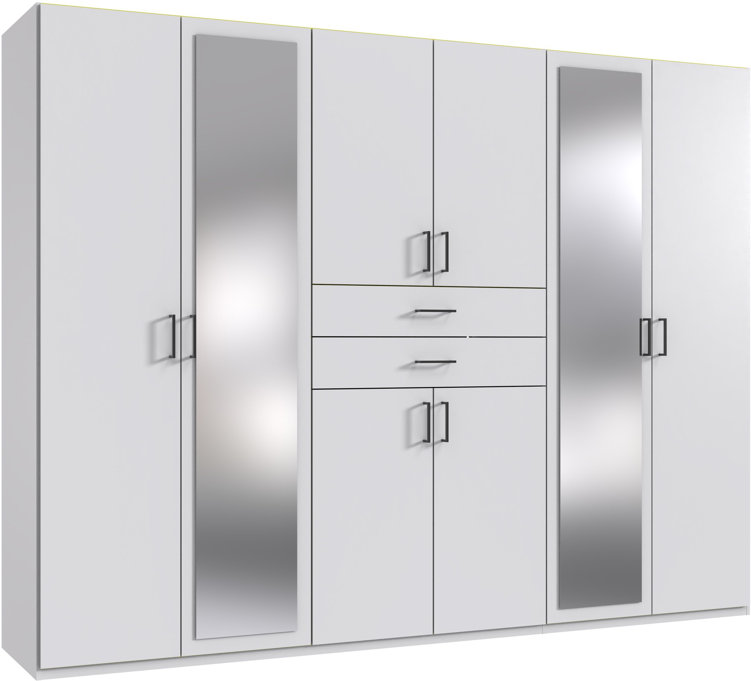 Wimex Kleiderschrank "Diver Drehtürenschrank mit Spiegel, in der Breite 270cm" Bestseller Schlafzimmerschrank wahlweise 3 Innenausstattungen