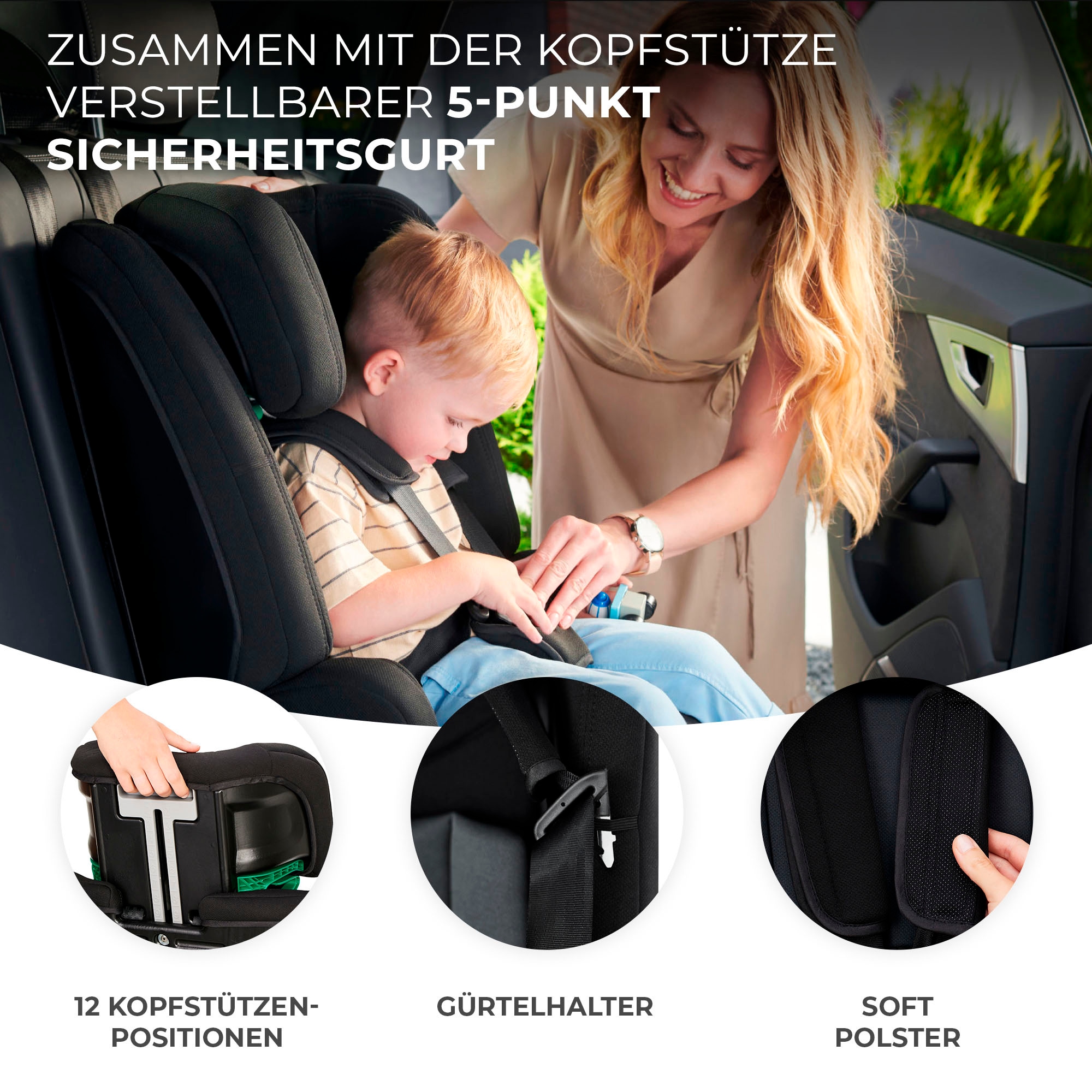 Kinderkraft Autokindersitz »SAFETY FIX 2 i-Size«, mit herausnehmbarem modularen Einsatz