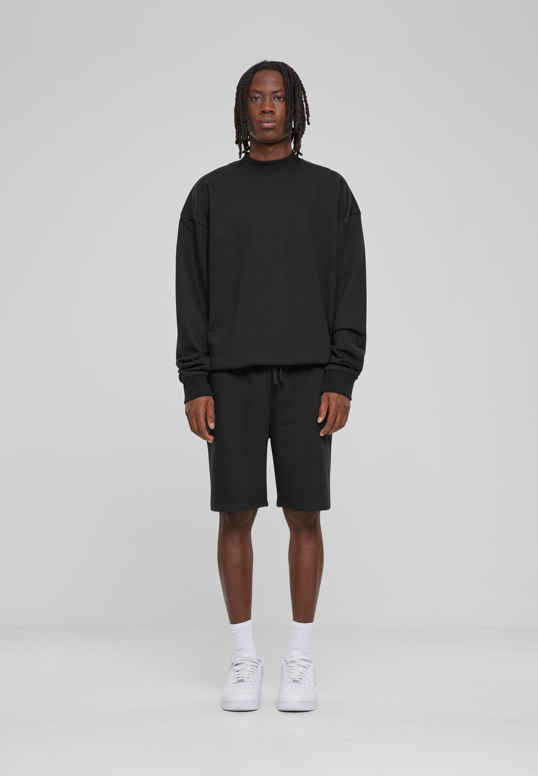 URBAN CLASSICS Rundhalspullover »Urban Classics Light Terry Crew«, (1 tlg.)