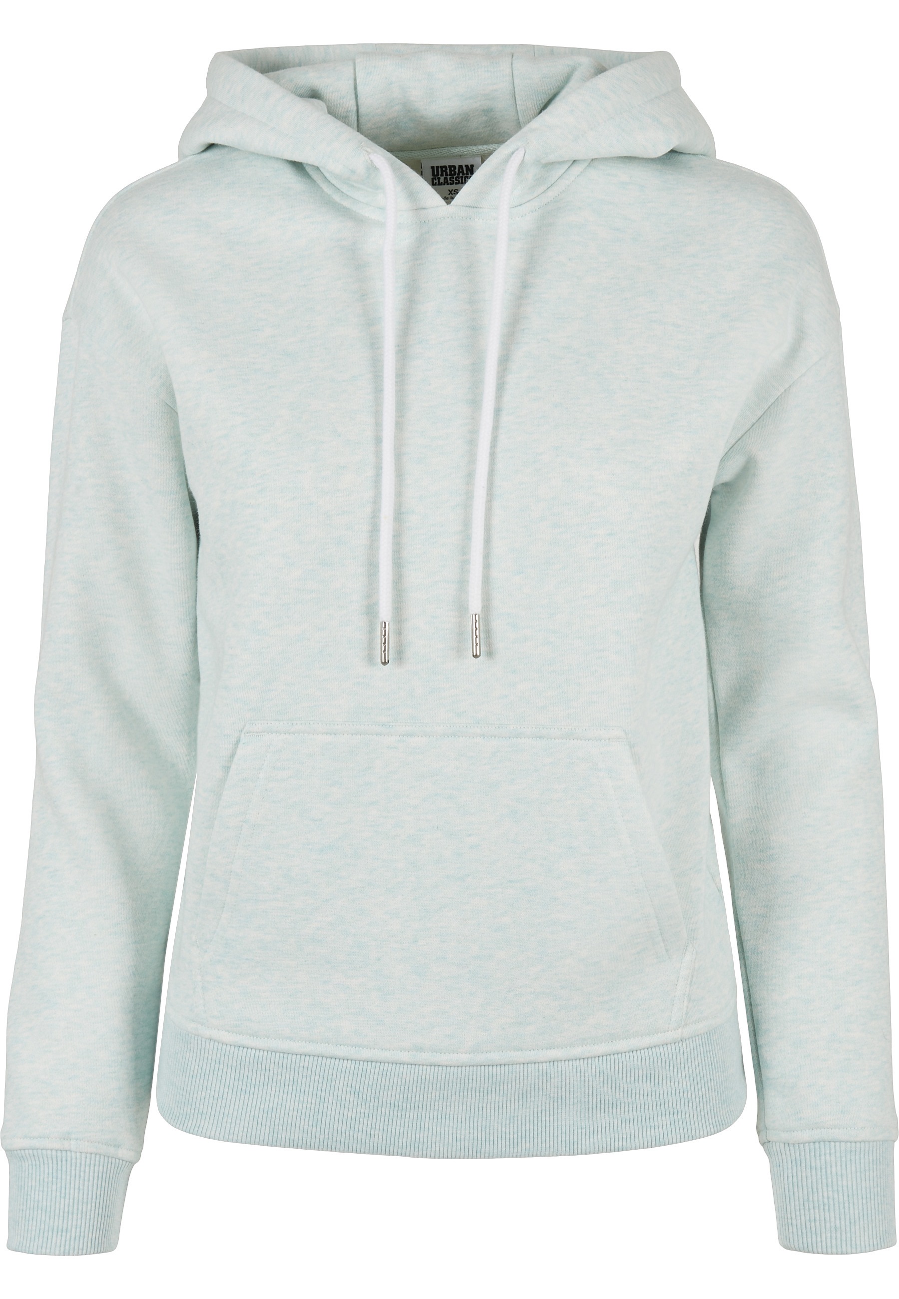 URBAN CLASSICS Rundhalspullover "Urban Classics Damen Ladies Color Melange Hoody" 1 Stk.