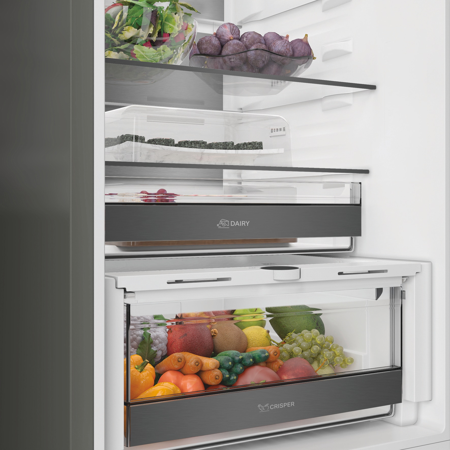 BAUKNECHT Kühl-/Gefrierkombination »KGDNF 20CD BL« 203,5 cm hoch 59,5 cm breit FreshShield