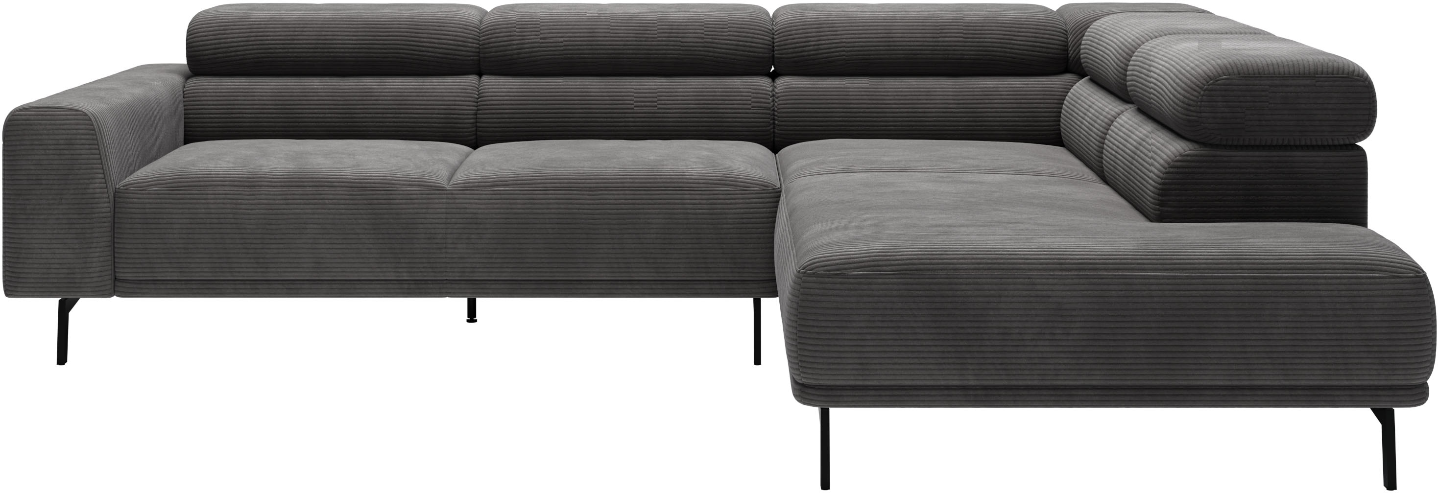 SCHÖNER WOHNEN-Kollektion "Tossa, Modernes Design trifft smarte Funktione, Breite 273 cm" Motorischer Sitzvorzug, Kopfteil-Funktion & Saugroboter-Höhe