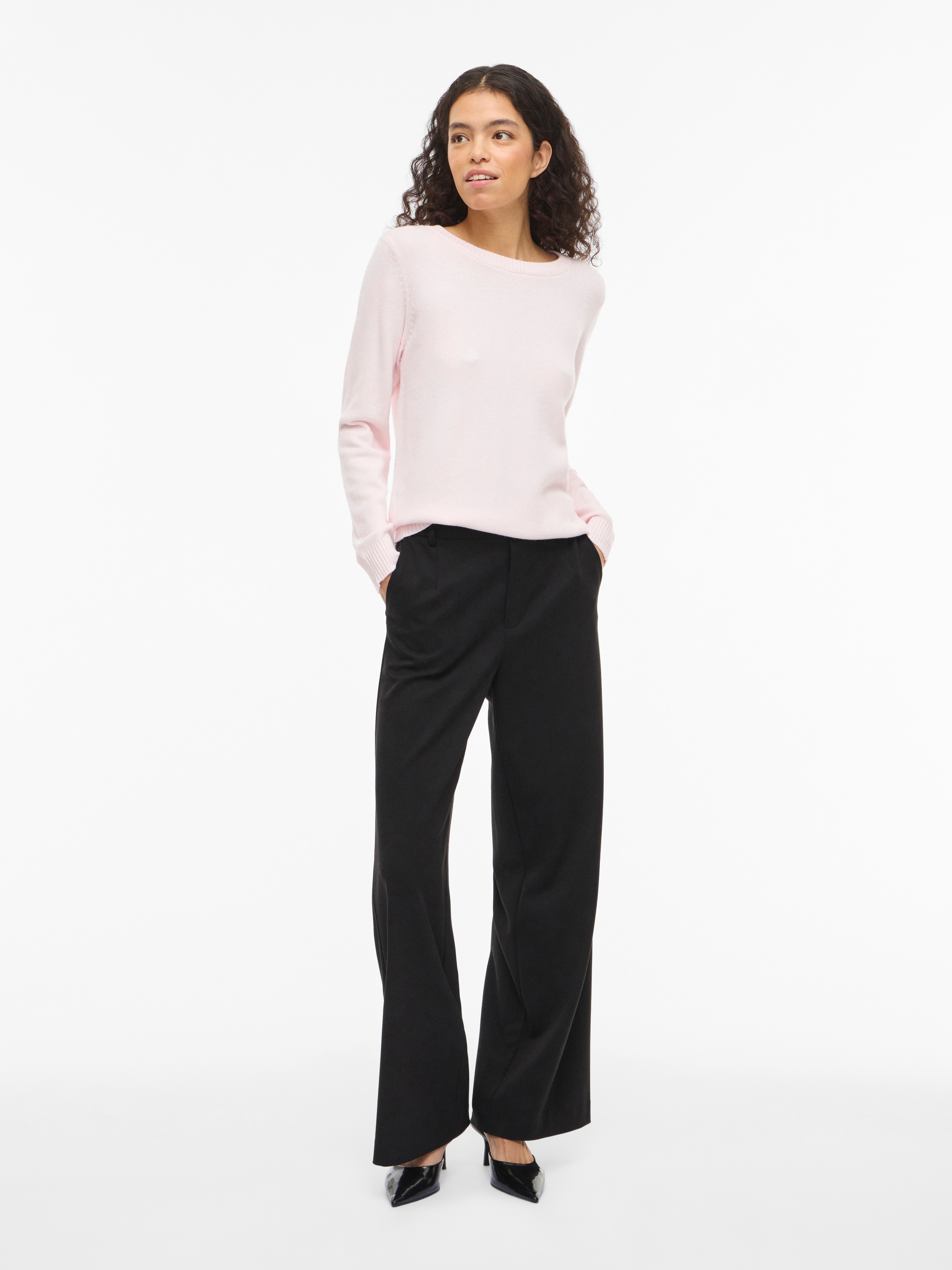 Vila Pull Ril O-neck Knit Cherry Blossom / Light Melange XL Femme 4