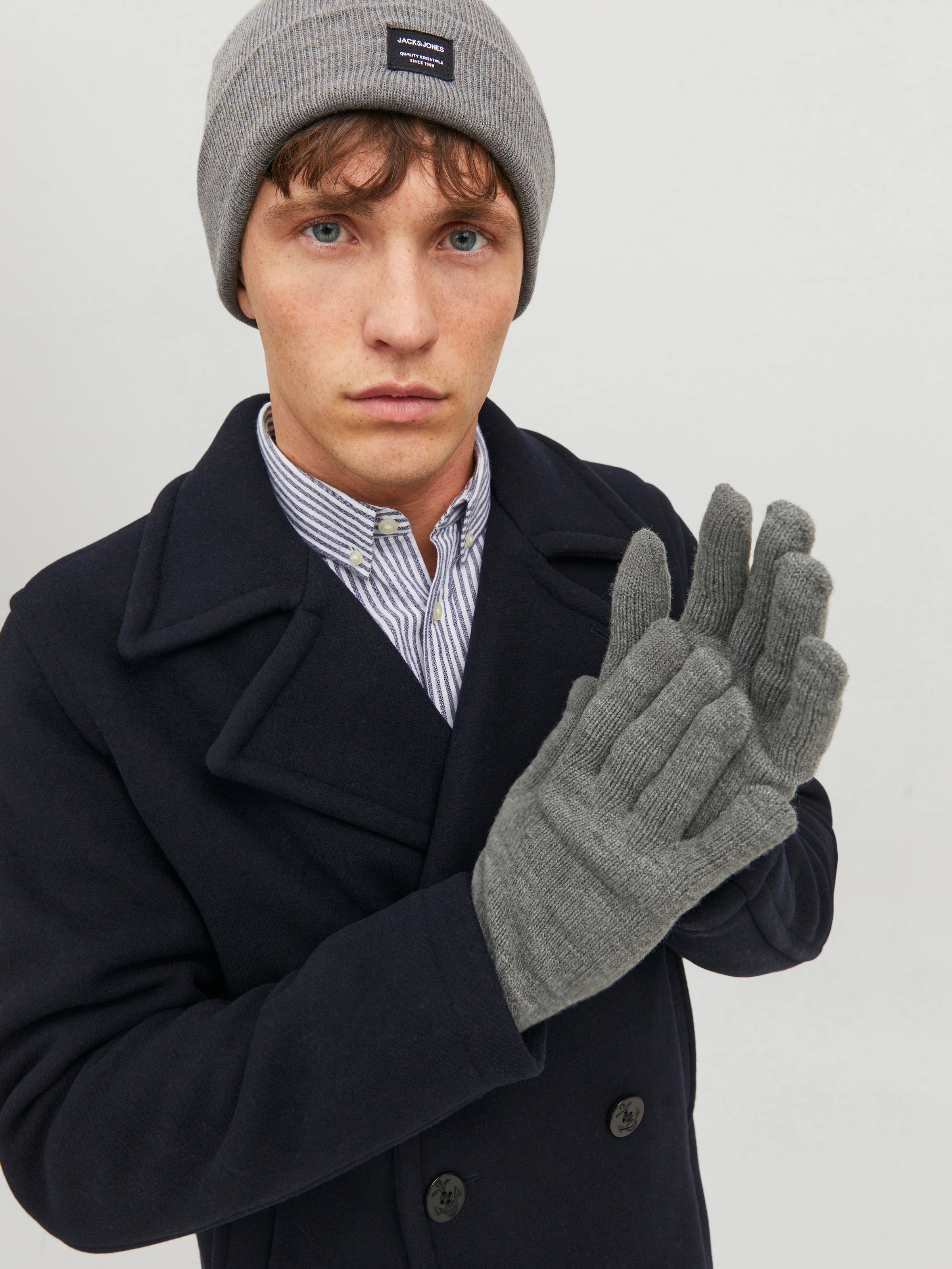 Jack & Jones Strickhandschuhe »JACBARRY KNITTED GLOVES NOOS« JACBARRY KNITTED GLOVES NOOS