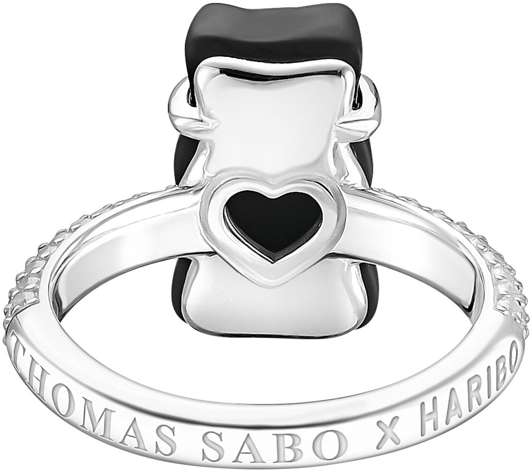 THOMAS SABO Fingerring »THOMAS SABO x HARIBO Schmuck: Ring mit Goldbär, TR2478-052-11-52-60«, mit Kristallglas, Zirkonia (synth.)