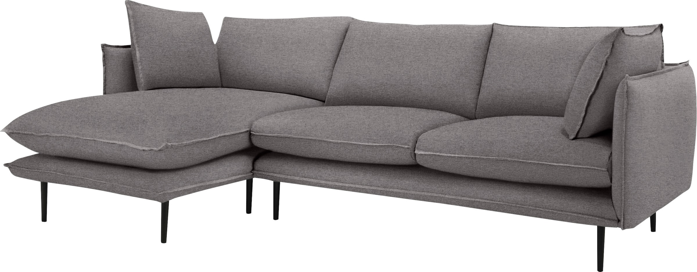 Home affaire Ecksofa "Somba L-Form" mit dickem Keder, Ottomane wahlweise li günstig online kaufen