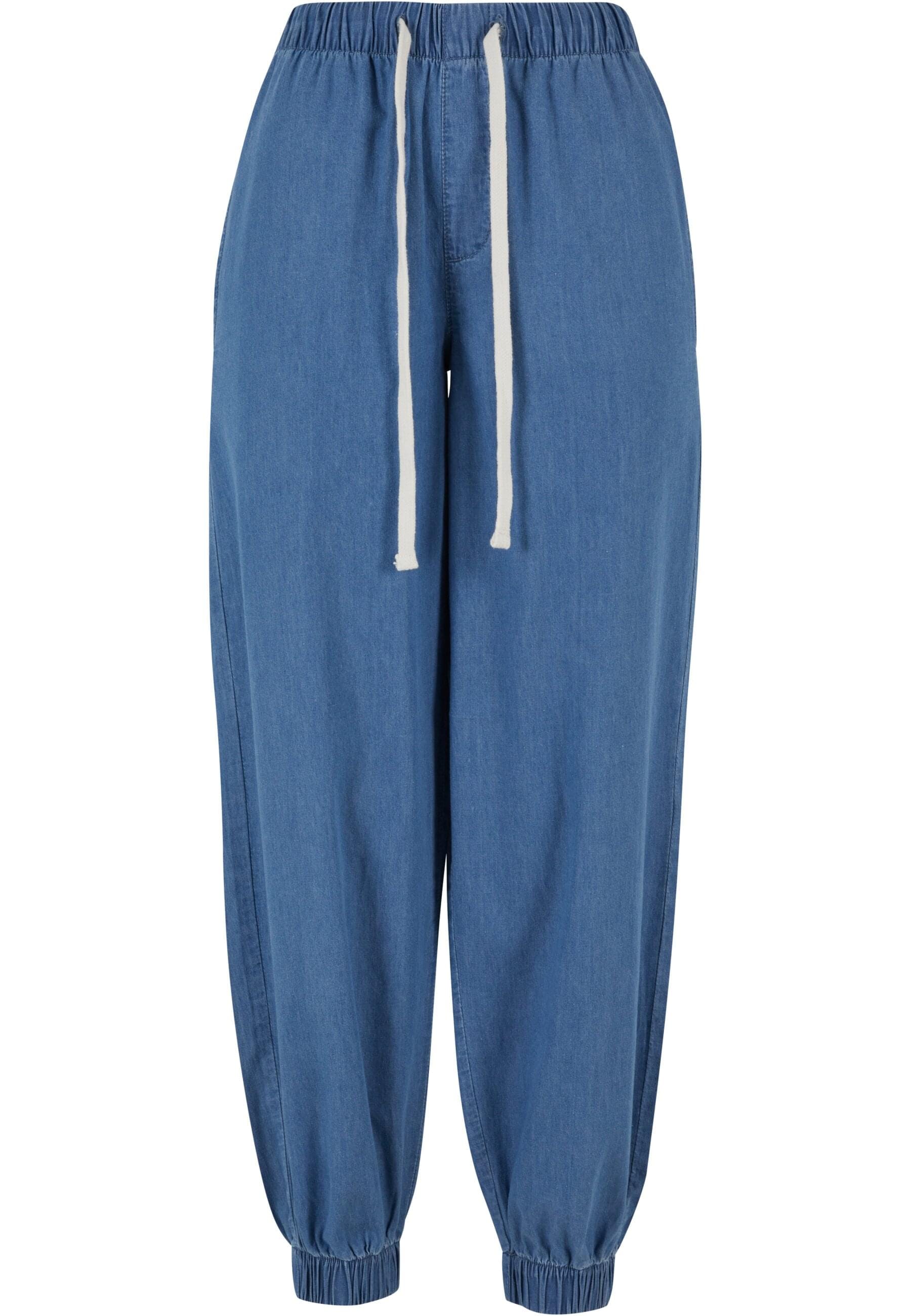 URBAN CLASSICS Jogginghose "Urban Classics Damen Ladies Light Denim Jogpant günstig online kaufen