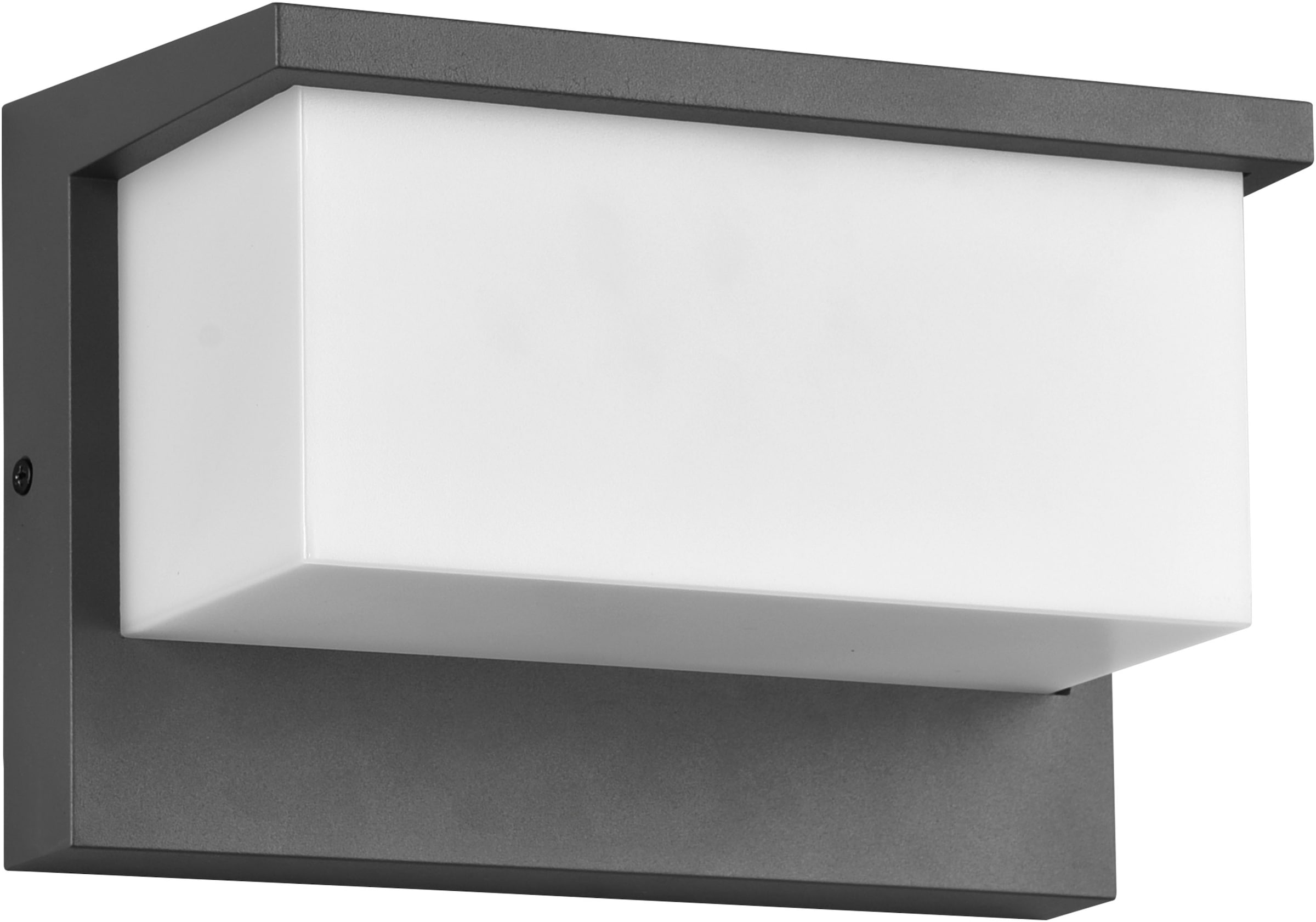 TRIO Leuchten LED Außen-Wandleuchte »NESTOS, Outdoor Wandlampe Hauswand IP54, LED 13W 1300 Lumen 3000 K«, 1 flammig, Leuchtmittel LED-Board | LED fest integriert, LED Wandlampe Garten Terrasse Hauswand, Schirm Kunststoff Breite 23 cm