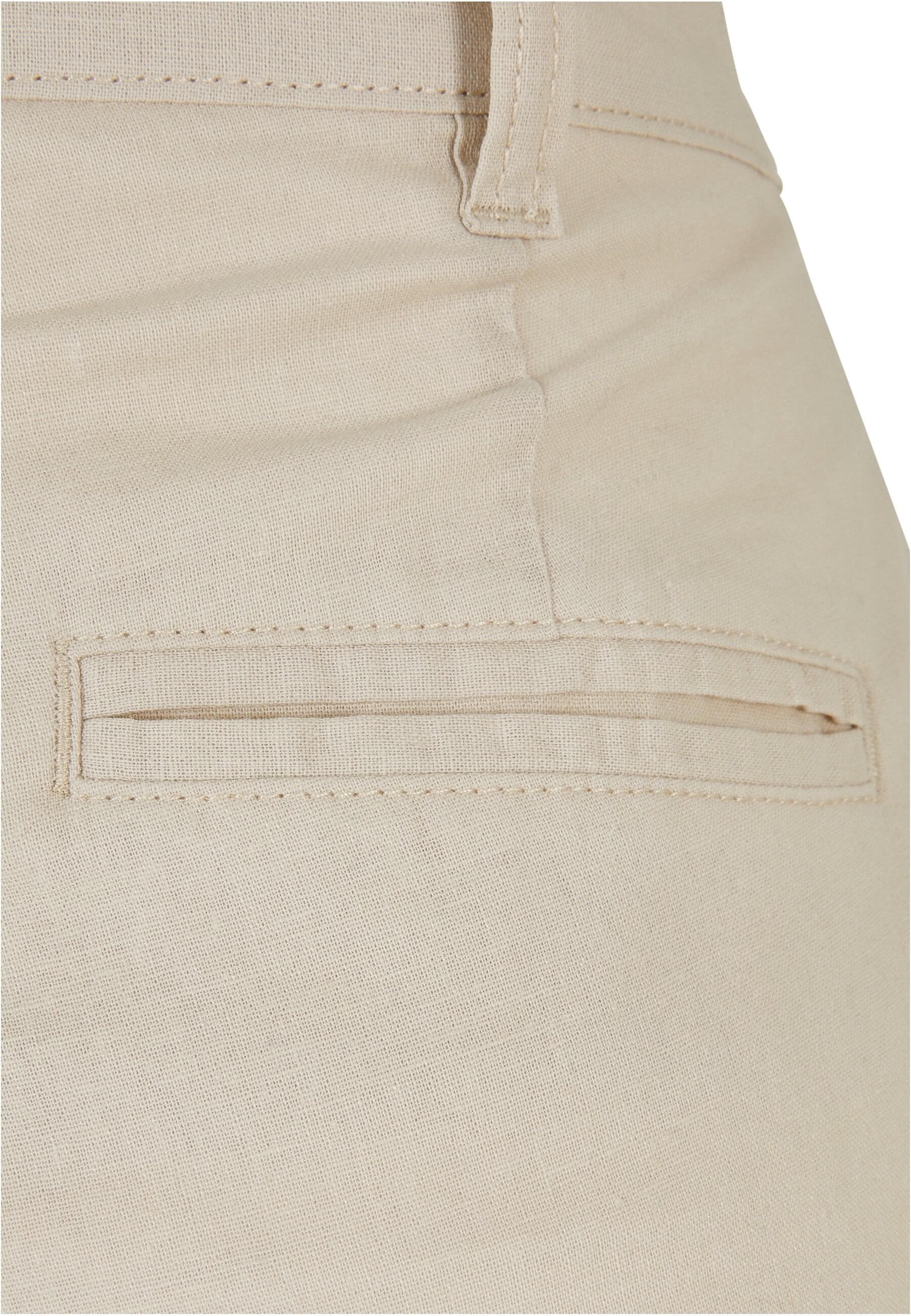 URBAN CLASSICS Stoffhose »Urban Classics Damen Ladies High Linen Mixed Wide Leg Pants«, (1 tlg.)