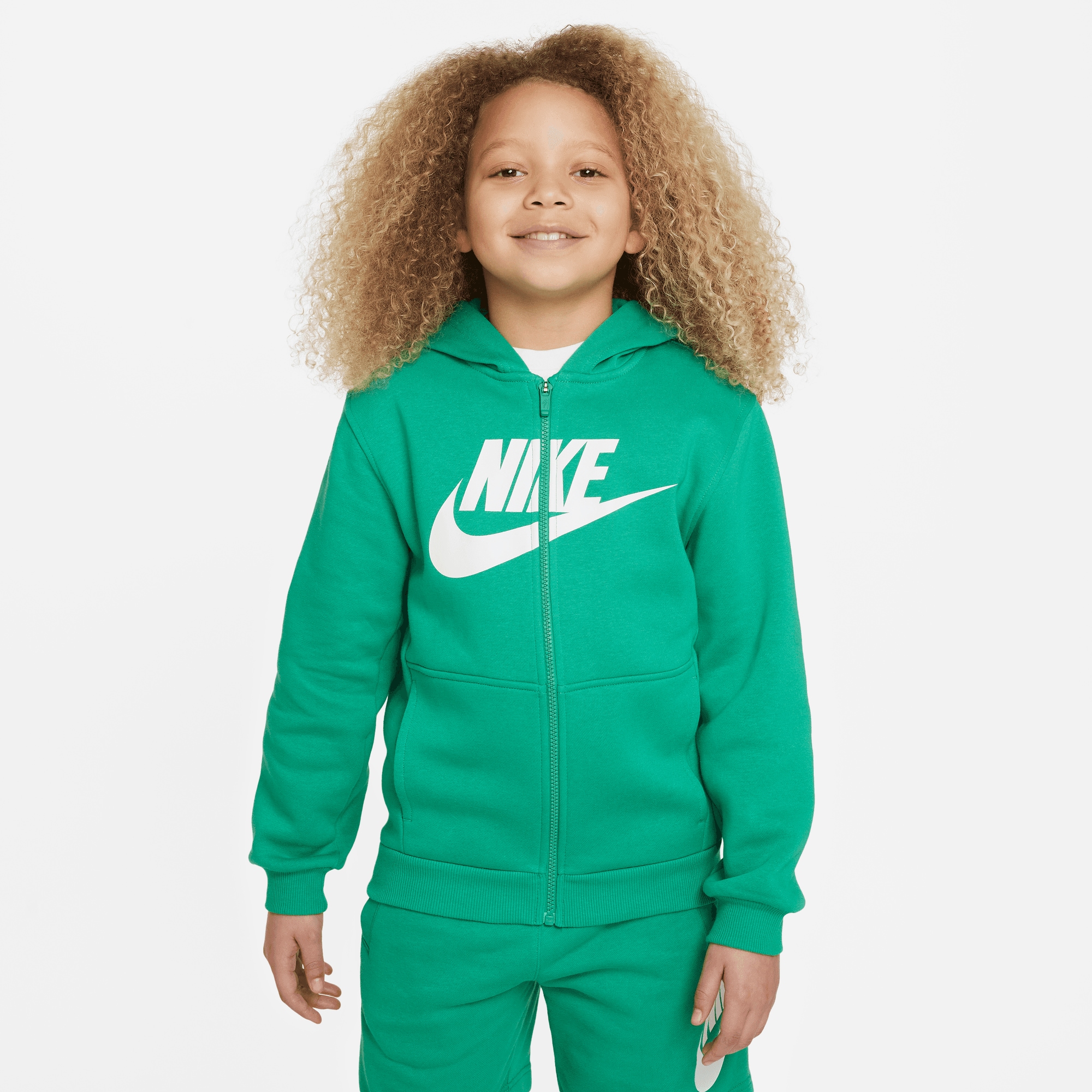 Nike Sportswear Kapuzensweatjacke "CLUB FLEECE BIG KIDS FULL-ZIP HOODIE"