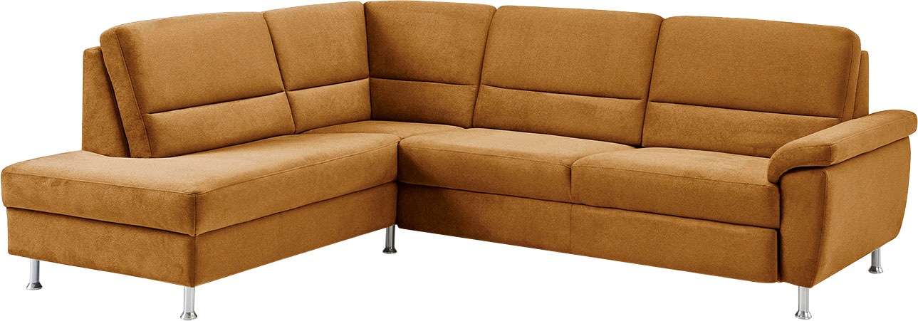 CALIZZA INTERIORS Ecksofa »Onyx L-Form«, Ottomane links oder rechts, wahlweise mit Bettfunktion, Breite 257 cm