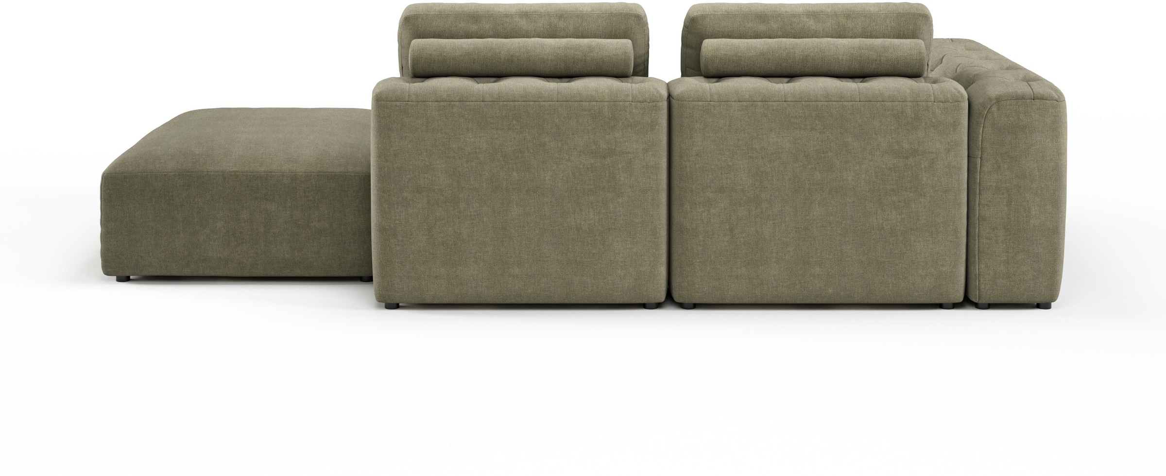 RAUM.ID Chaiselongue »Cushid«, Modul-Sofa, bestehend aus 2-Sitzer und Hocker