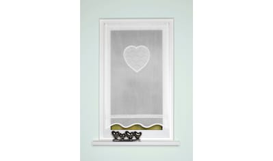 Türvorhang »CORAZON«, (1 St.), Tür-und Fensterbehang, Batist, bestickt