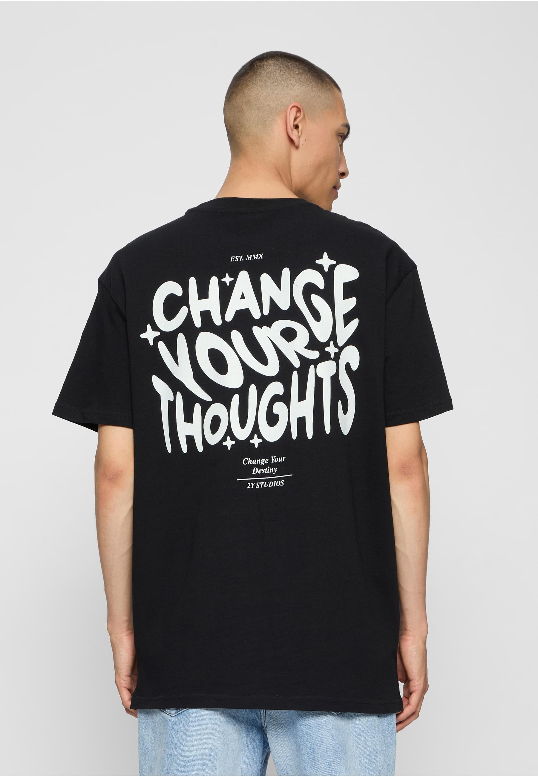 2Y Studios T-Shirt »2Y Studios Herren Thoughts Oversize Tee«, (1 tlg.)