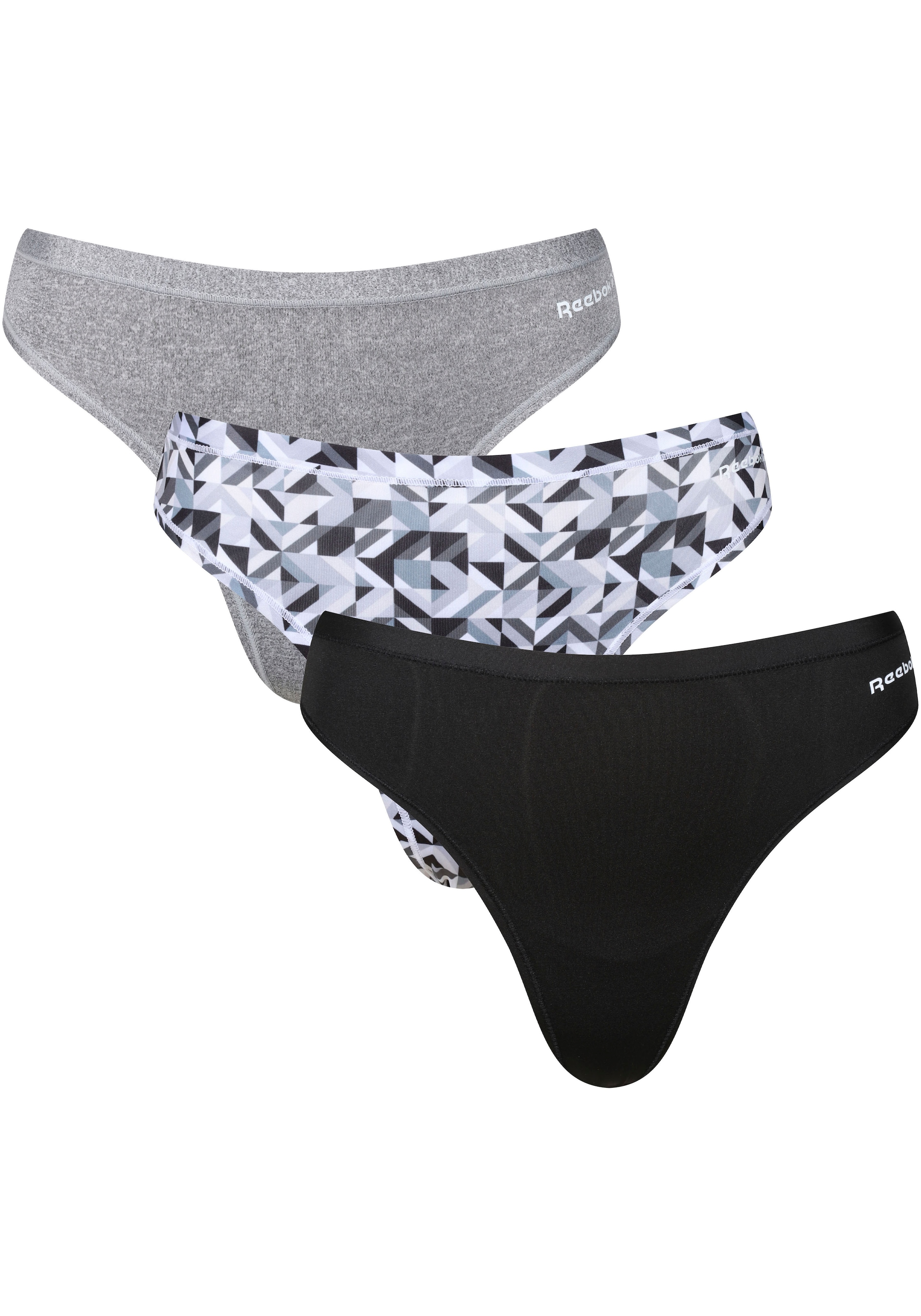 Tanga »Womens RBK Thong AGATHA«, (3er Pack), mit Logoschriftzug