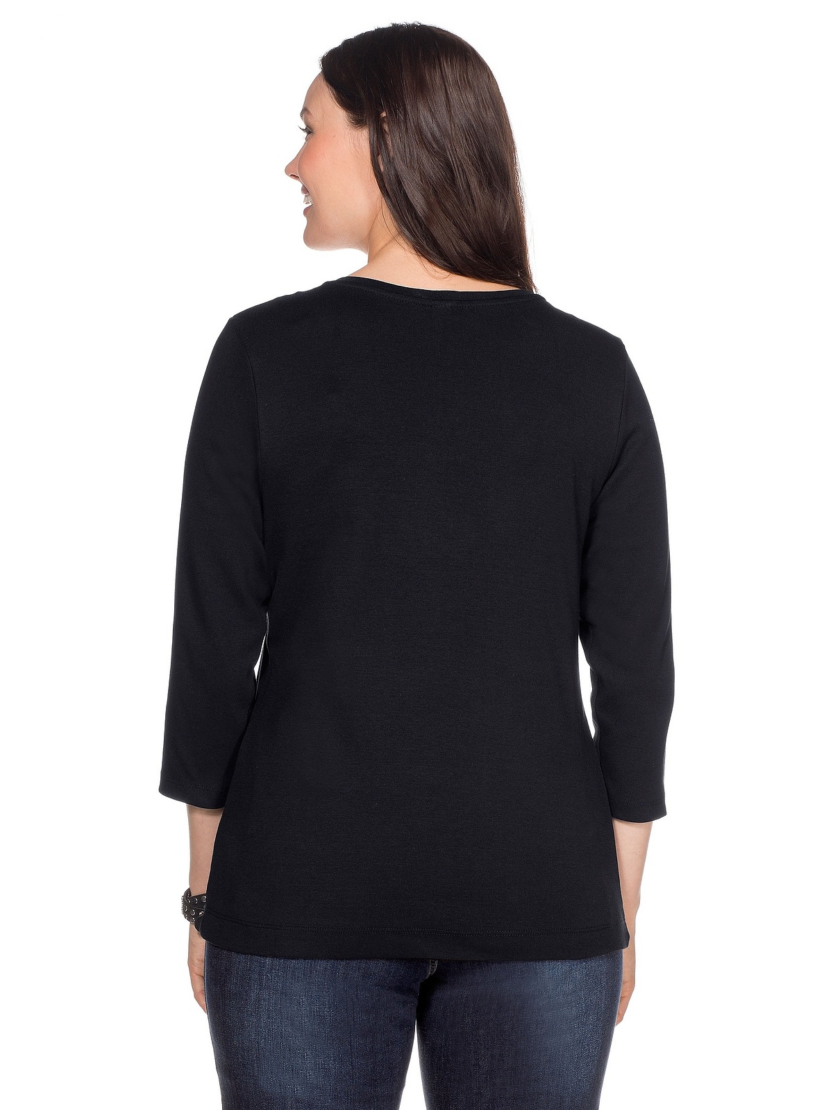 Sheego 3/4-Arm-Shirt »Große Größen«, aus reiner Baumwolle kaufen | BAUR