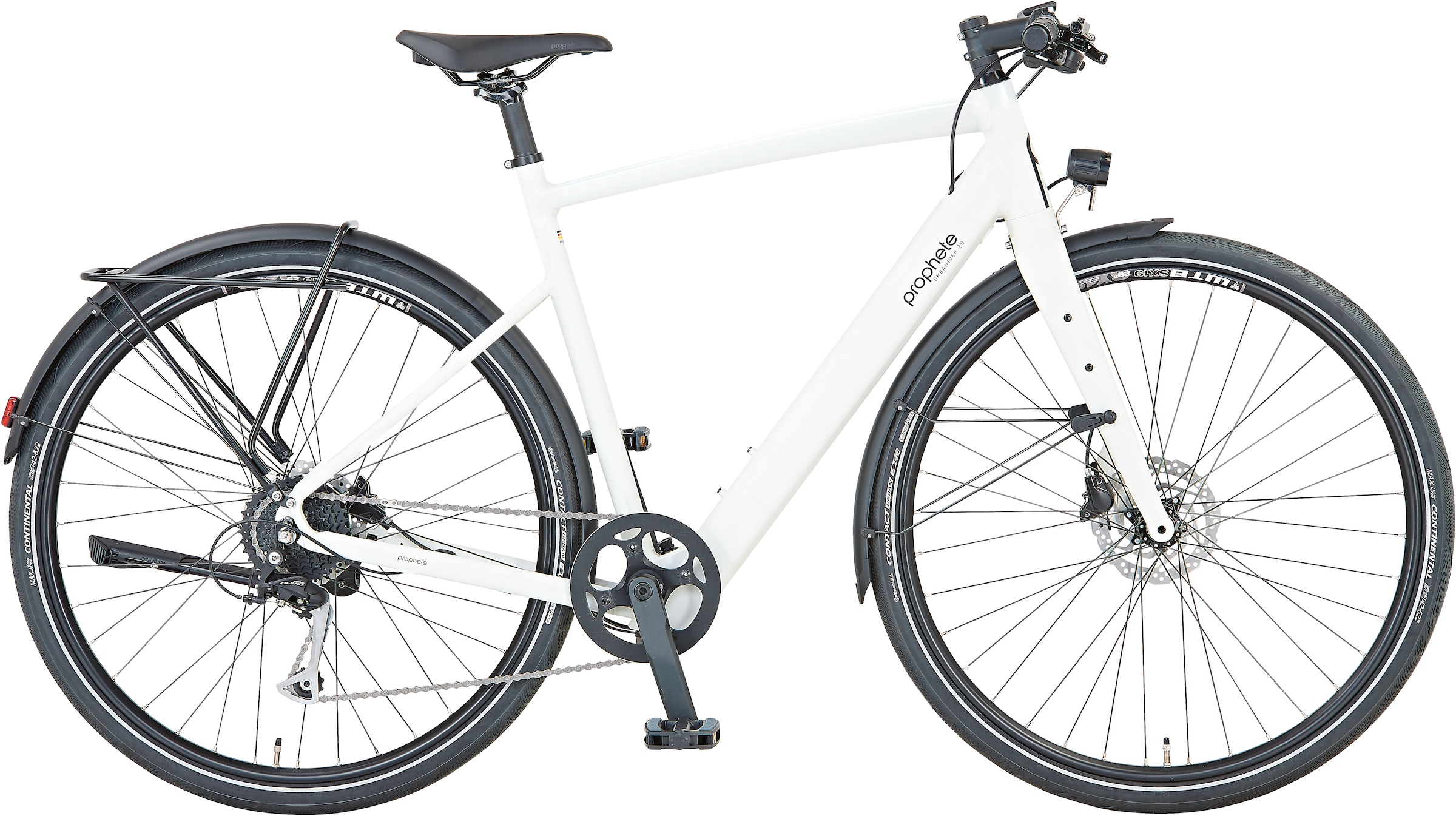 Prophete E-Bike "Urbanicer 2.0", 9 Gang, Shimano, Alivio, Heckmotor 250 W, Pedelec, Elektrofahrrad für Damen u. Herren