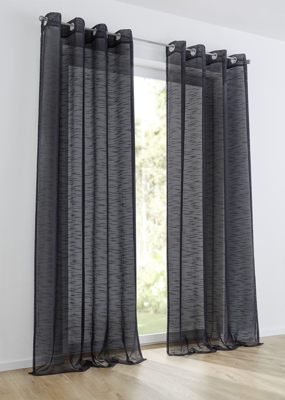 Kutti Vorhang "Celtic" Ösen 1 Stk. tlg. Gardine halbtransparent, Leinenopti günstig online kaufen