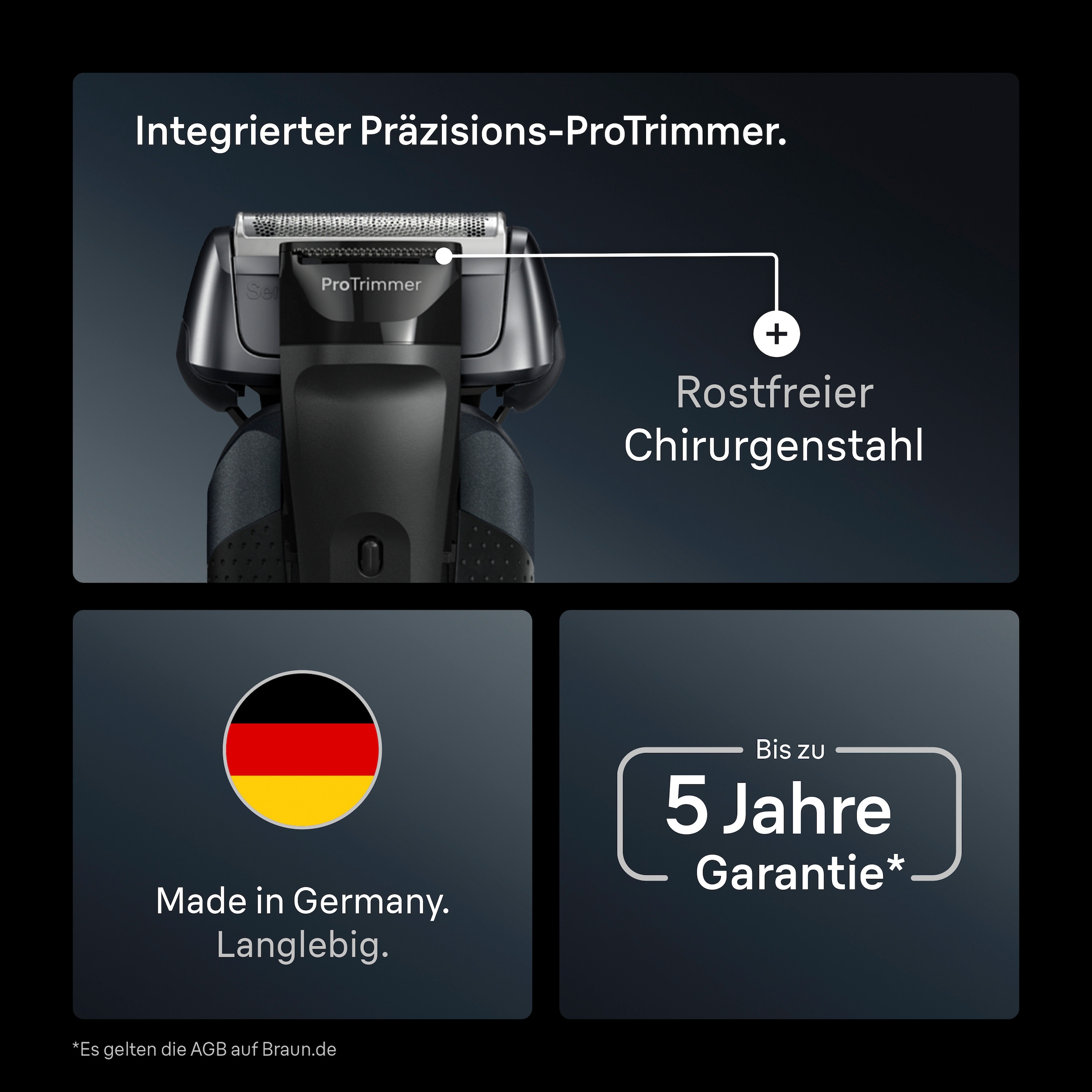 Braun Elektrorasierer »Series 8 8663cc«, Smart Care Center, integrierter Präzisionstrimmer, SensoAdapt für jede Bartdichte, mit 5in1 SmartCare Center