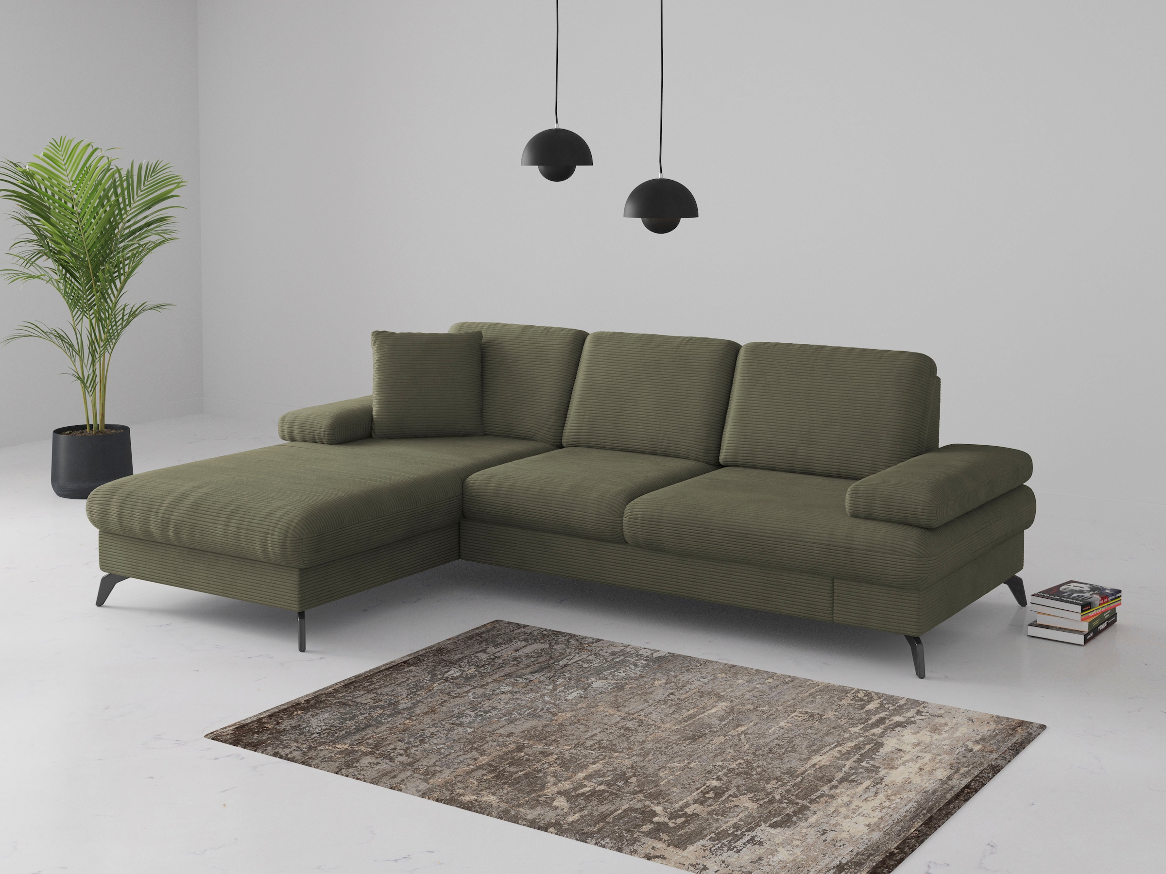 sit&more Ecksofa "Morris Jubi L-Form", inkl. Armteilfunktion und 1 Zierkiss günstig online kaufen