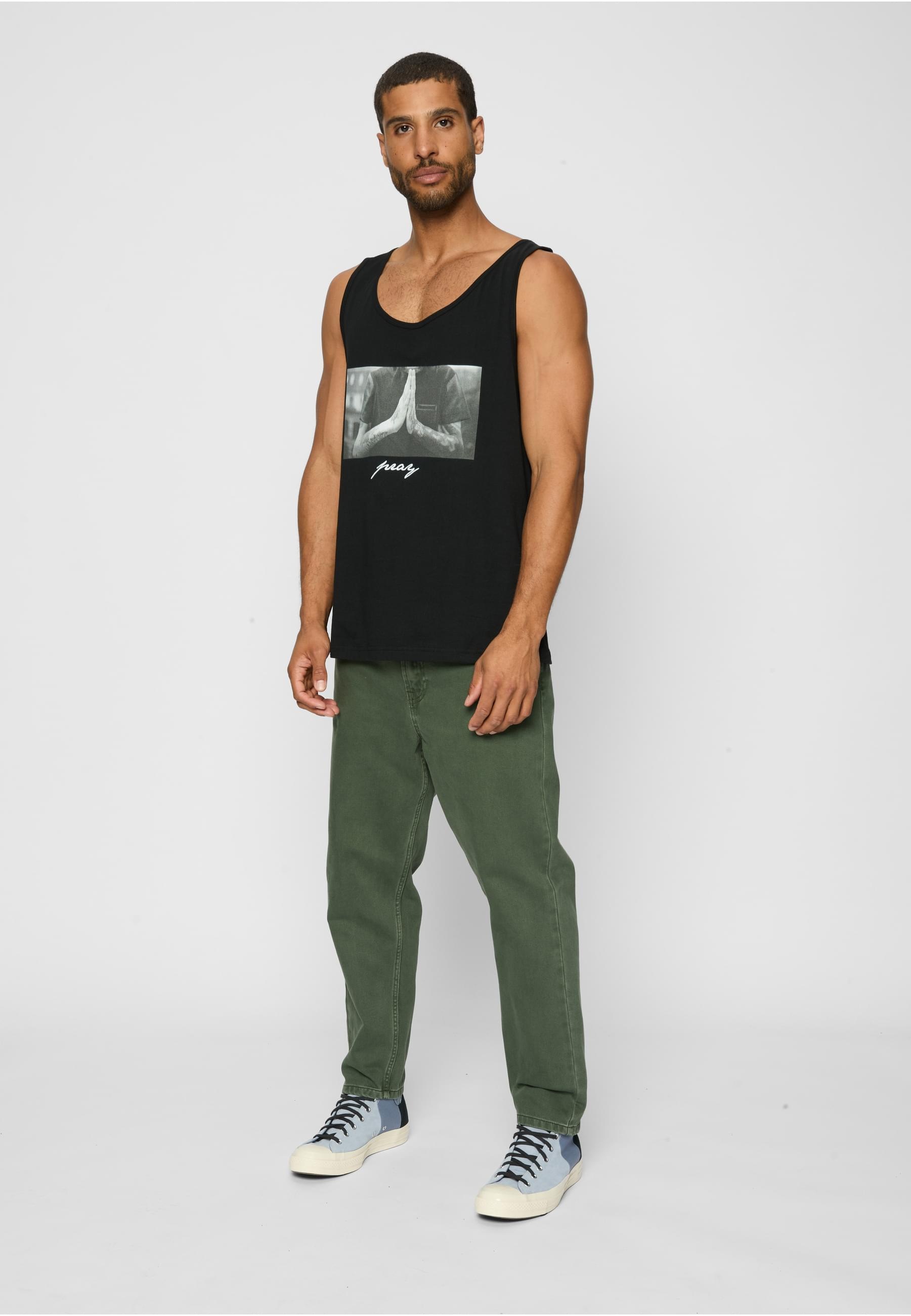MisterTee Tanktop »MisterTee Herren Pray Tank Top«, (1 tlg.)
