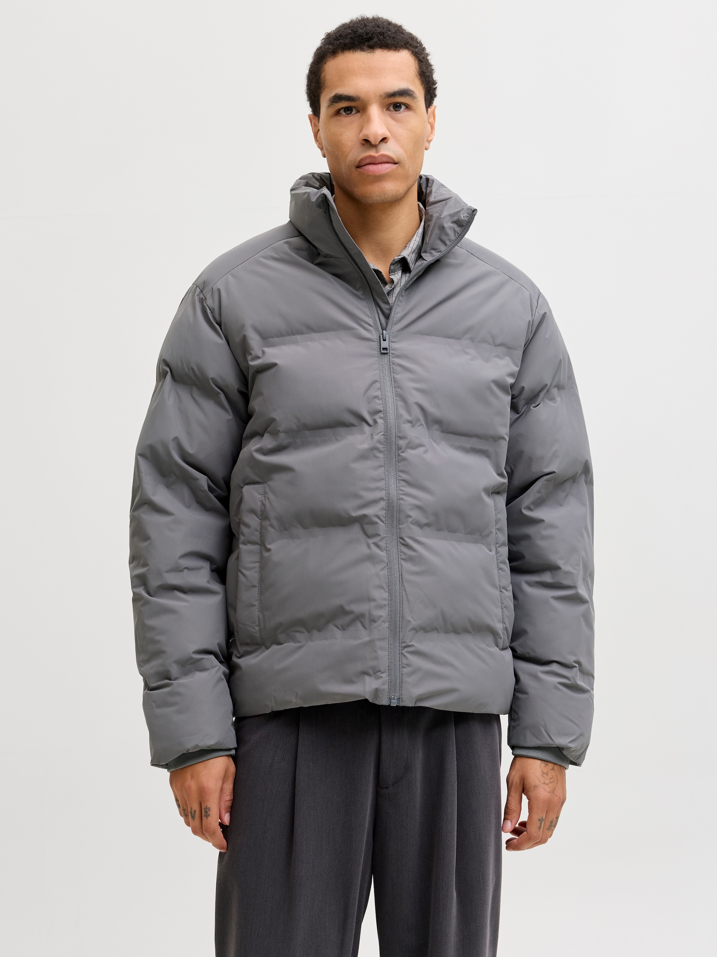 Jack & Jones Steppjacke "JJESOHO PUFFER COLLAR SN" ohne Kapuze günstig online kaufen