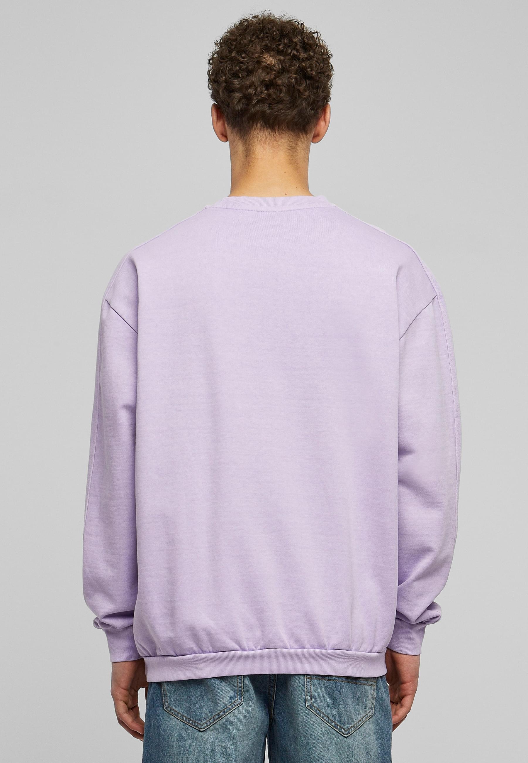 URBAN CLASSICS Rundhalspullover »Urban Classics Herren Heavy Terry Garment Dye Crew«, (1 tlg.)