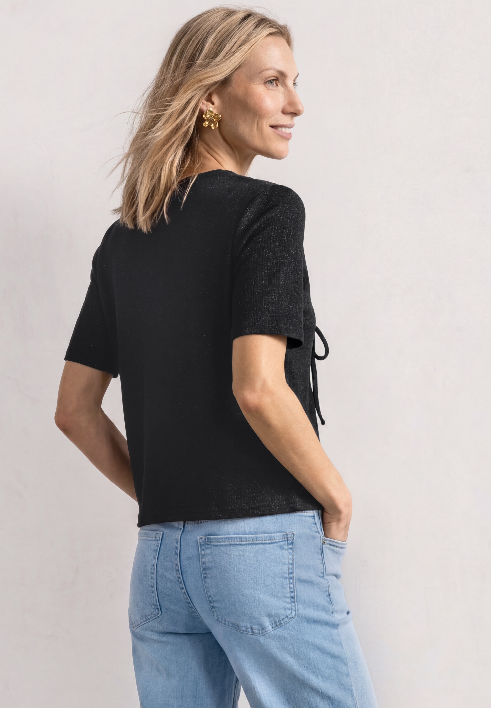 STREET ONE Strickjacke Viskosemix mit Stretchanteil