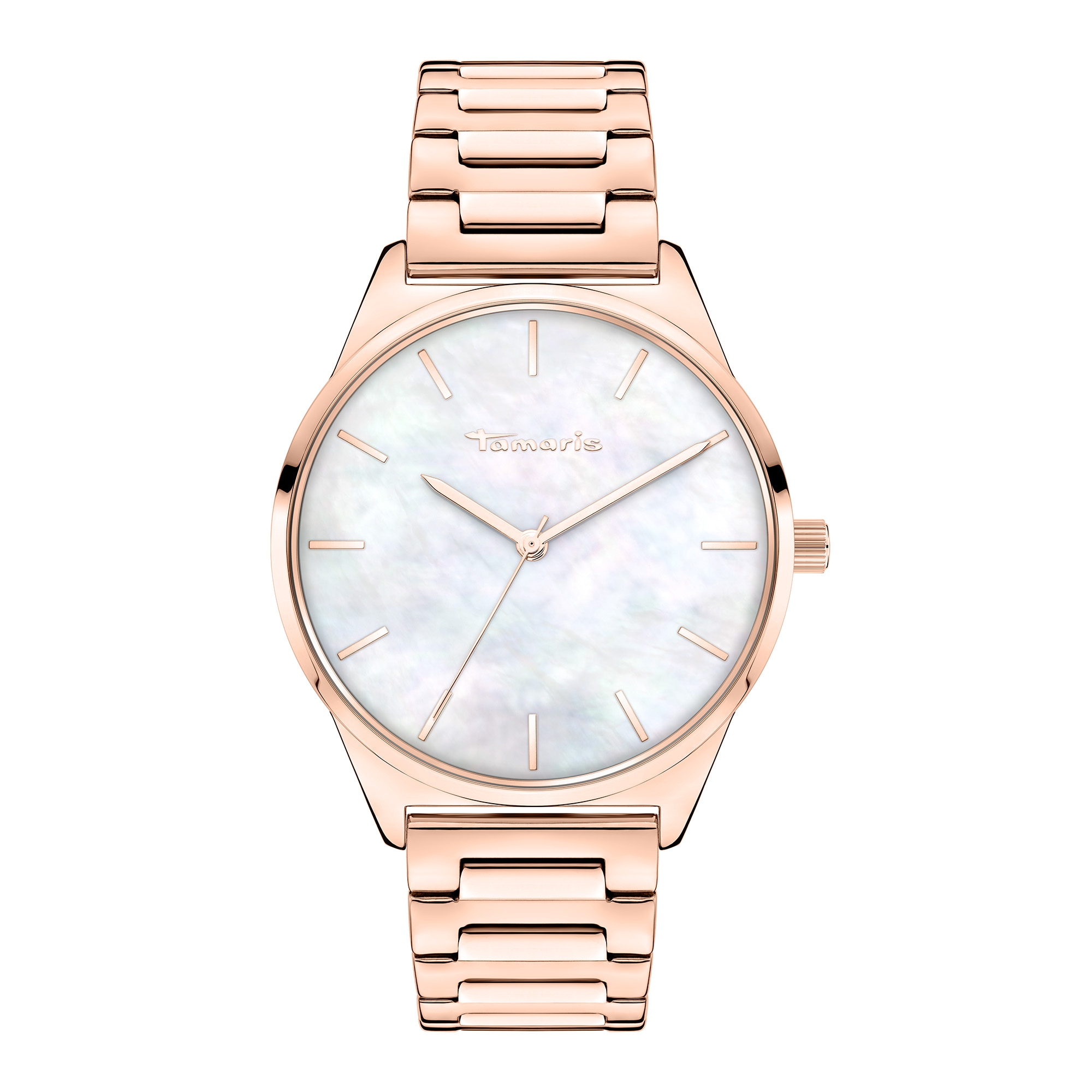 Tamaris Quarzuhr »Basic Elegance« Armbanduhr, Damenuhr, Edelstahlarmband, analog