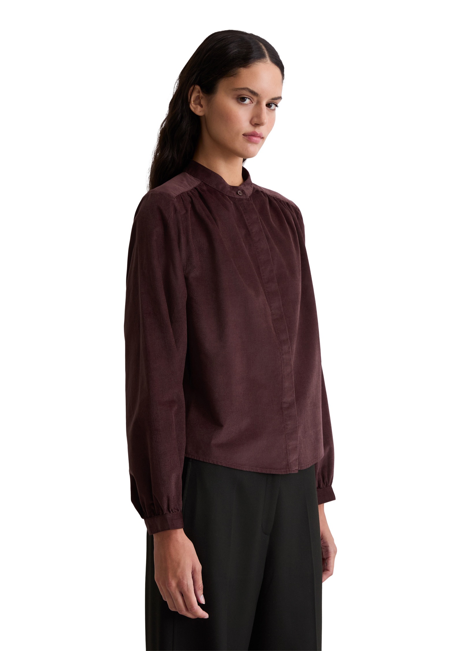 Marc OPolo Langarmbluse "aus Organic-Cotton-Viskose-Mix" günstig online kaufen