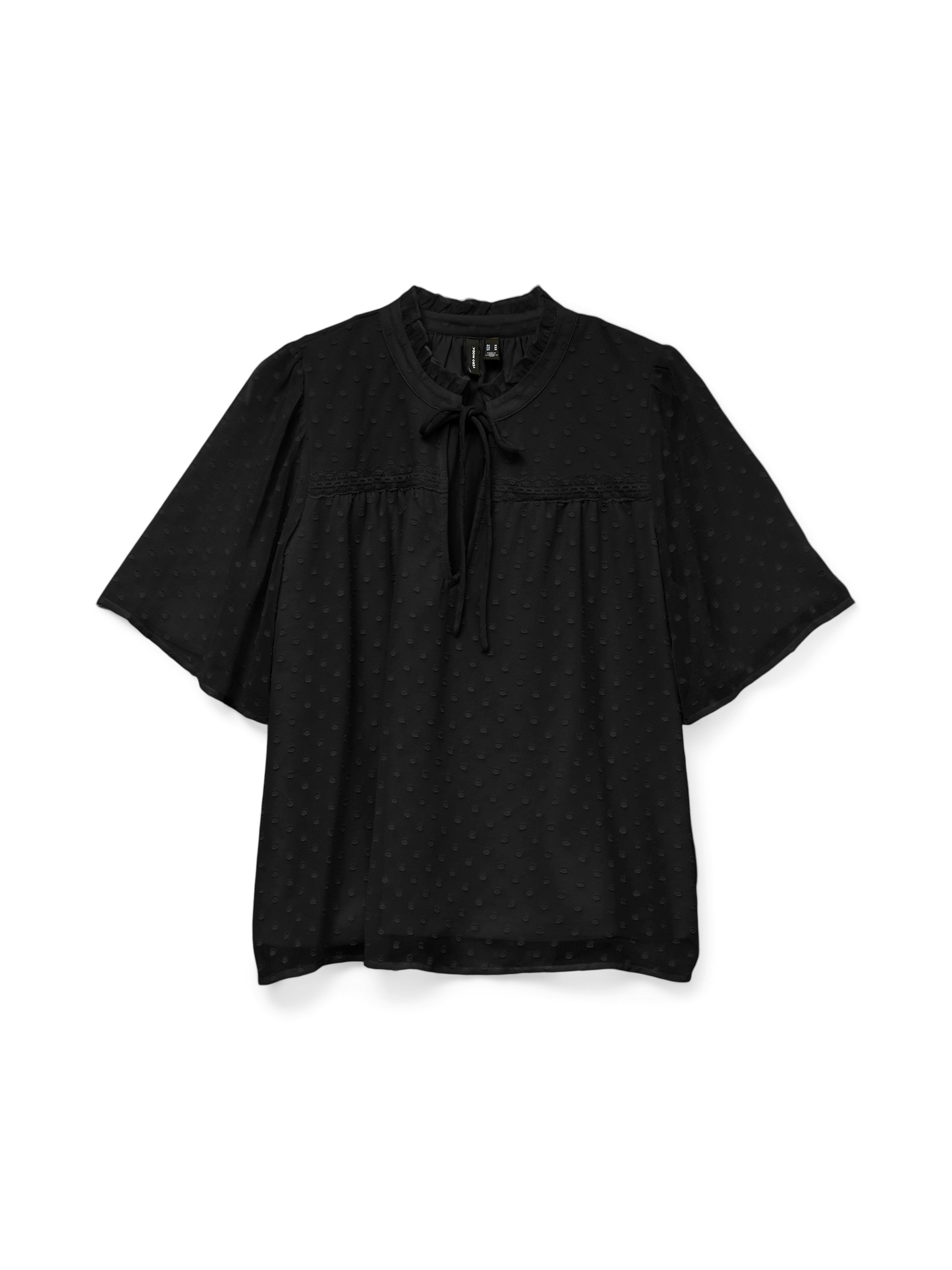 Vero Moda Spitzenbluse »VMLEAH SS LACE TOP WVN GA NOOS«