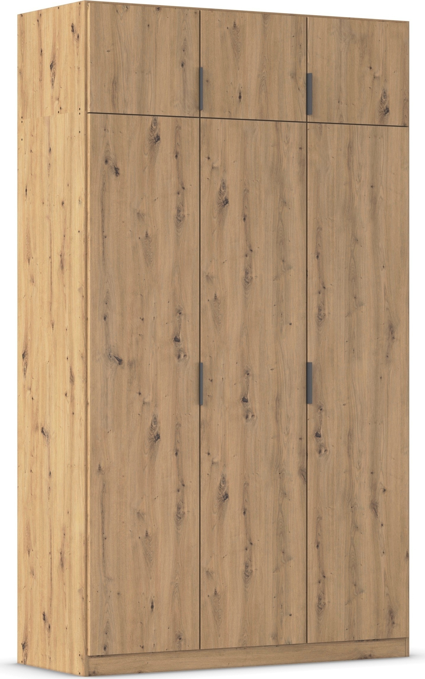 rauch Kleiderschrank "Drehtürenschrank Schrank Garderobe Ankleide Schlafzimmer LAGOA" 3 verschiedene Ausstattungen BASIC/CLASSIC/PREMIUM (inkl. SOFT-CLOSE), moderne Kantengriffe aus Metall, optional mit Aufsatz MADE IN GERMANY