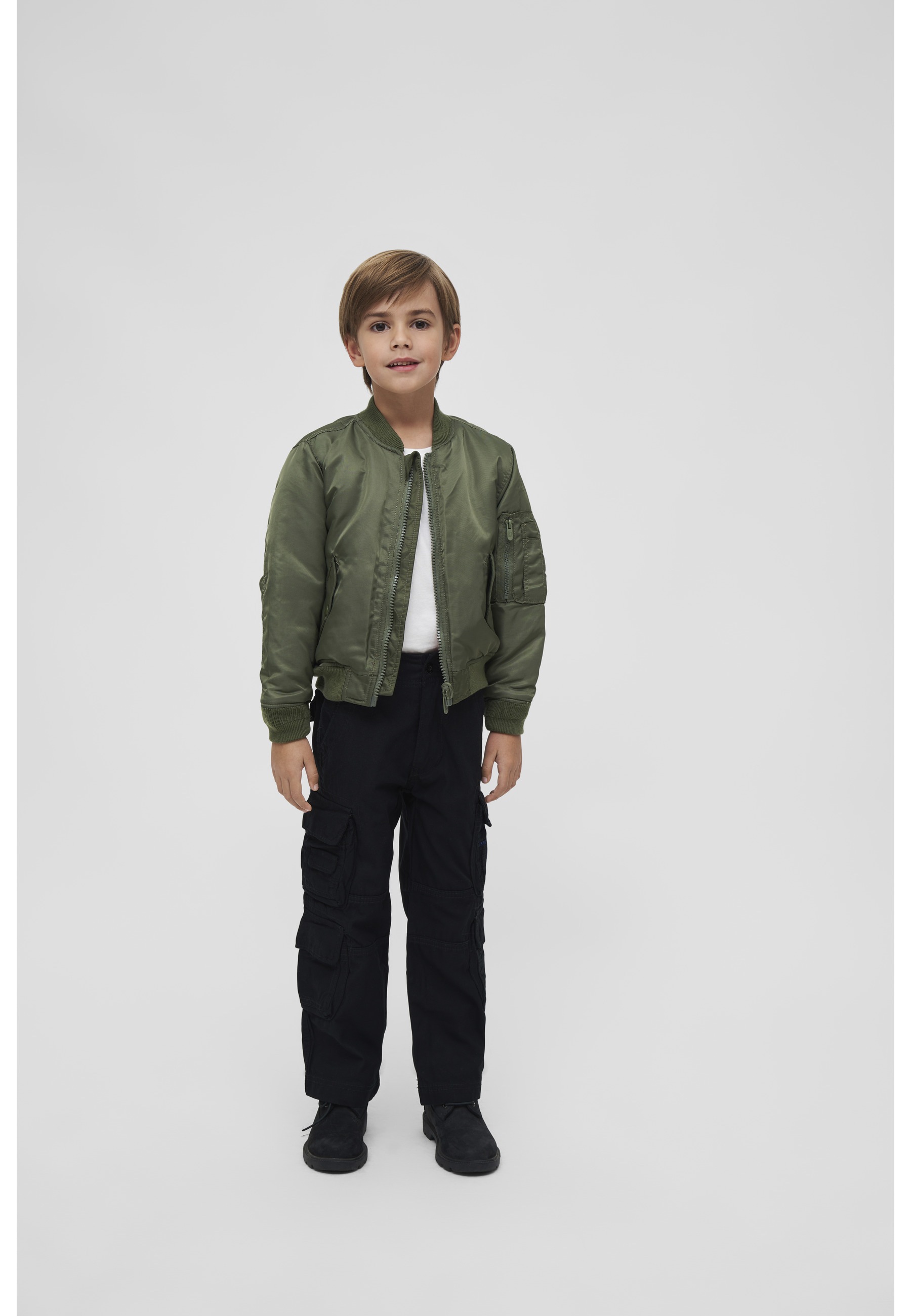 Brandit Anorak »Brandit Herren Kids MA1 Jacket« 1 Stk. tlg. ohne Kapuze
