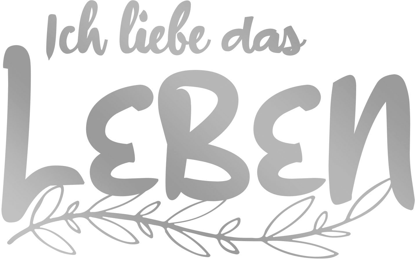 Wandtattoo (1 DAS BAUR queence LIEBE bestellen St.) »ICH LEBEN«, |