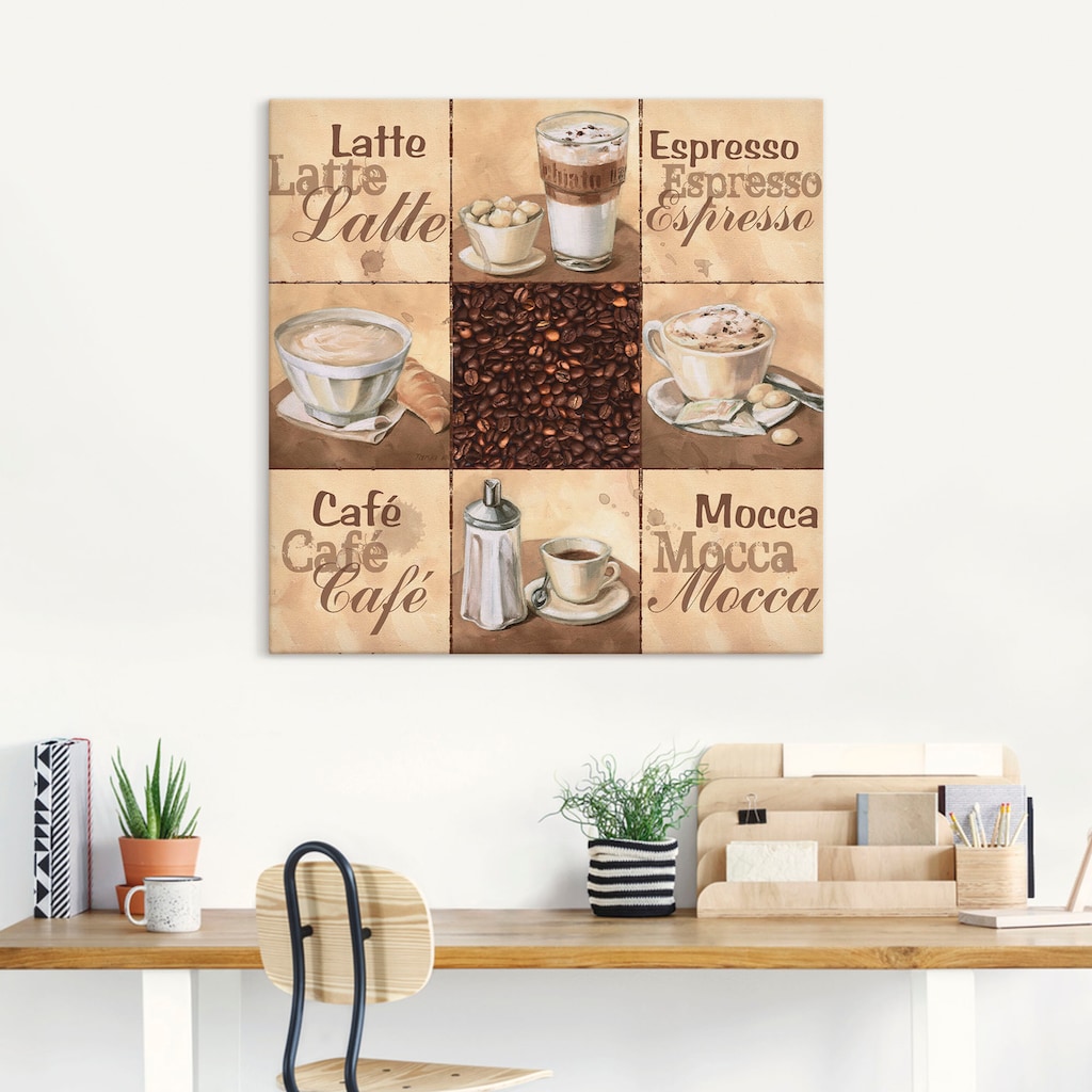 Artland Wandbild »Kaffee Collage II«, Getränke, (1 St.)