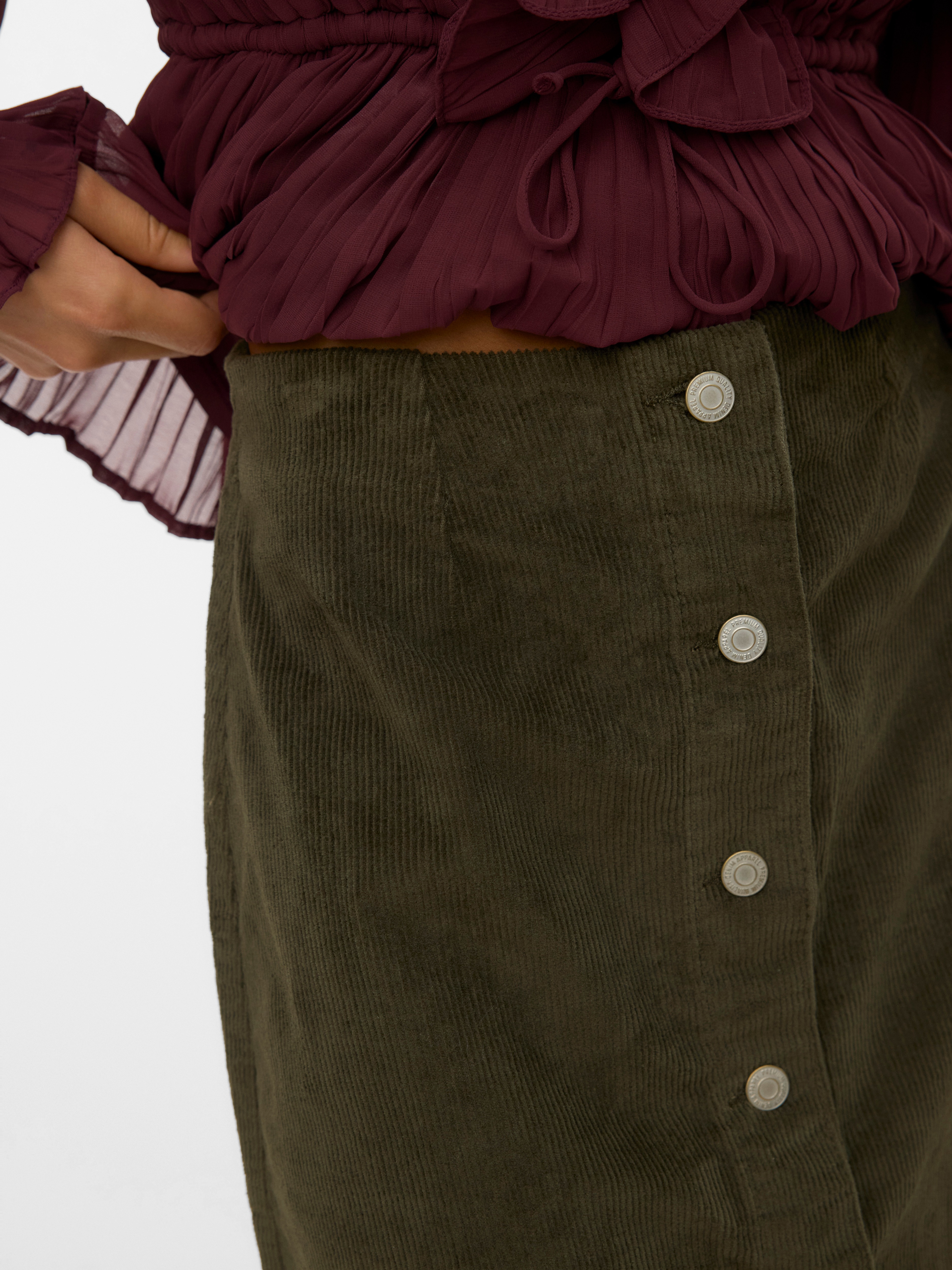 Thumbnail - Vero Moda Cordrock "VMETTA HR SHORT CORD SKATER SKIRT NOOS"
