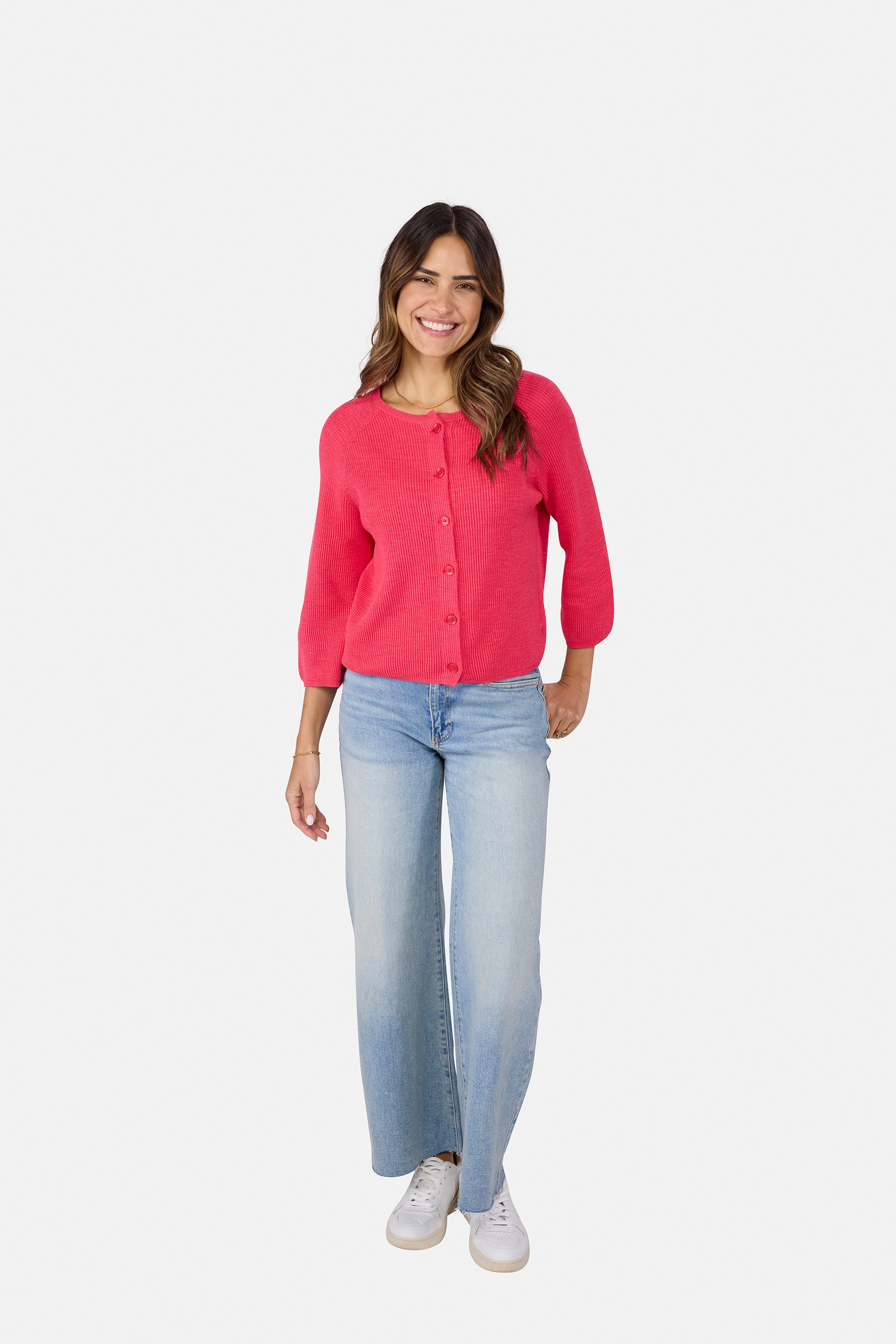 Lieblingsstück Strickjacke »AitanaL« mit Baumwolle und Leinen