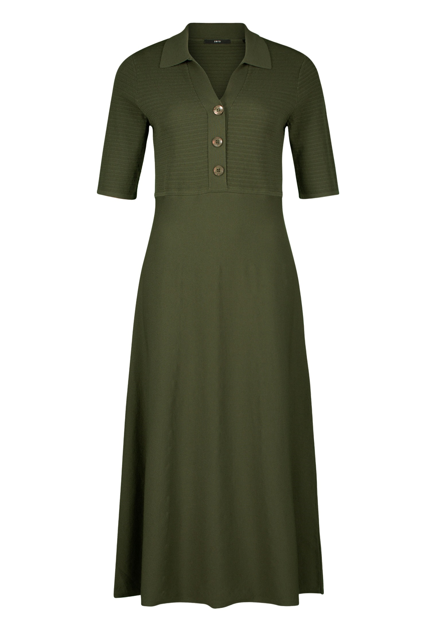 Zero Strickkleid "zero Damen Strickkleid mit Knopfleiste", Knopfleiste günstig online kaufen