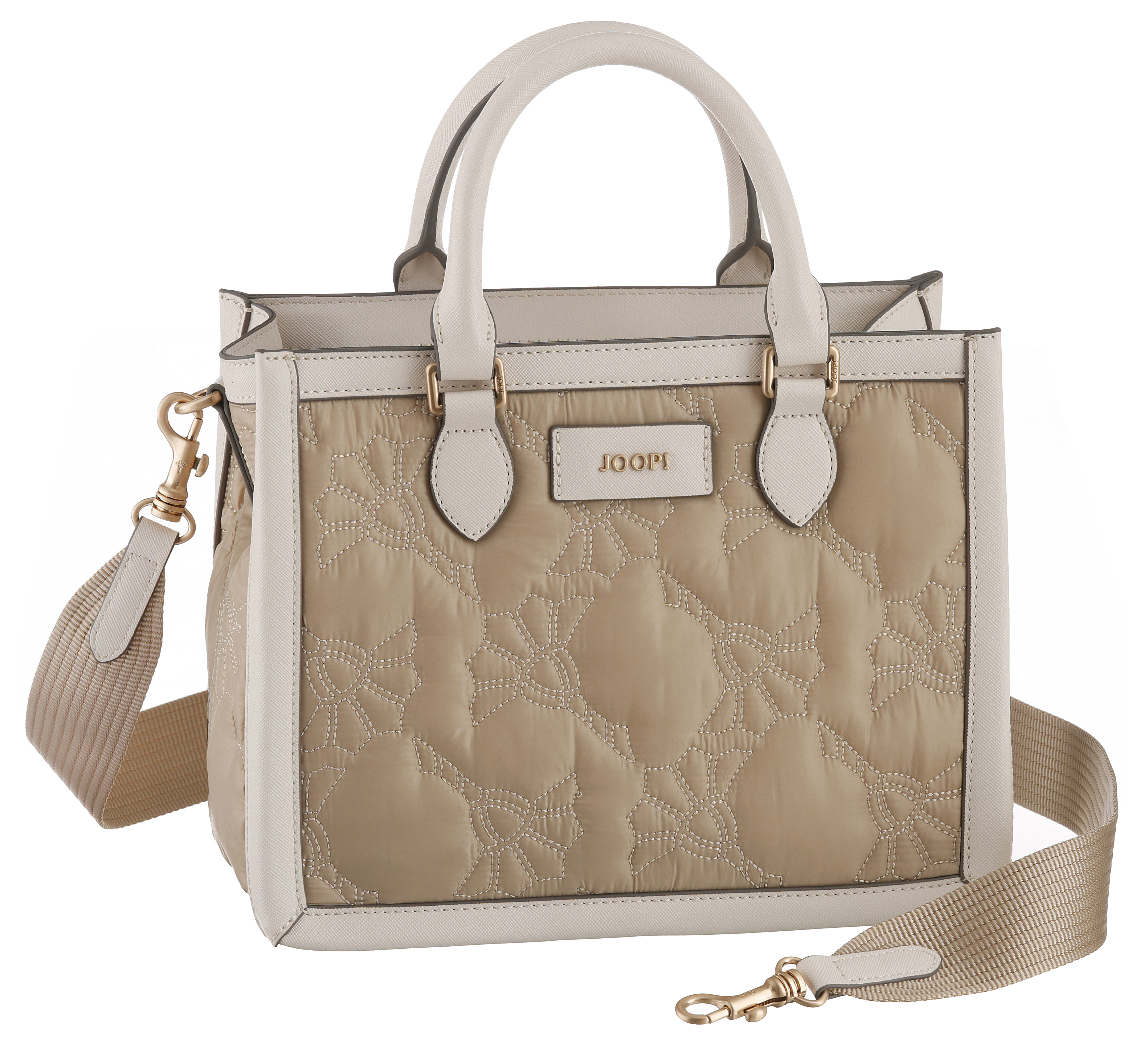 Joop! Borsa Aurelia Nera - Tracolla Elegante Con Fiori Trapuntati 28x22x14 Cm