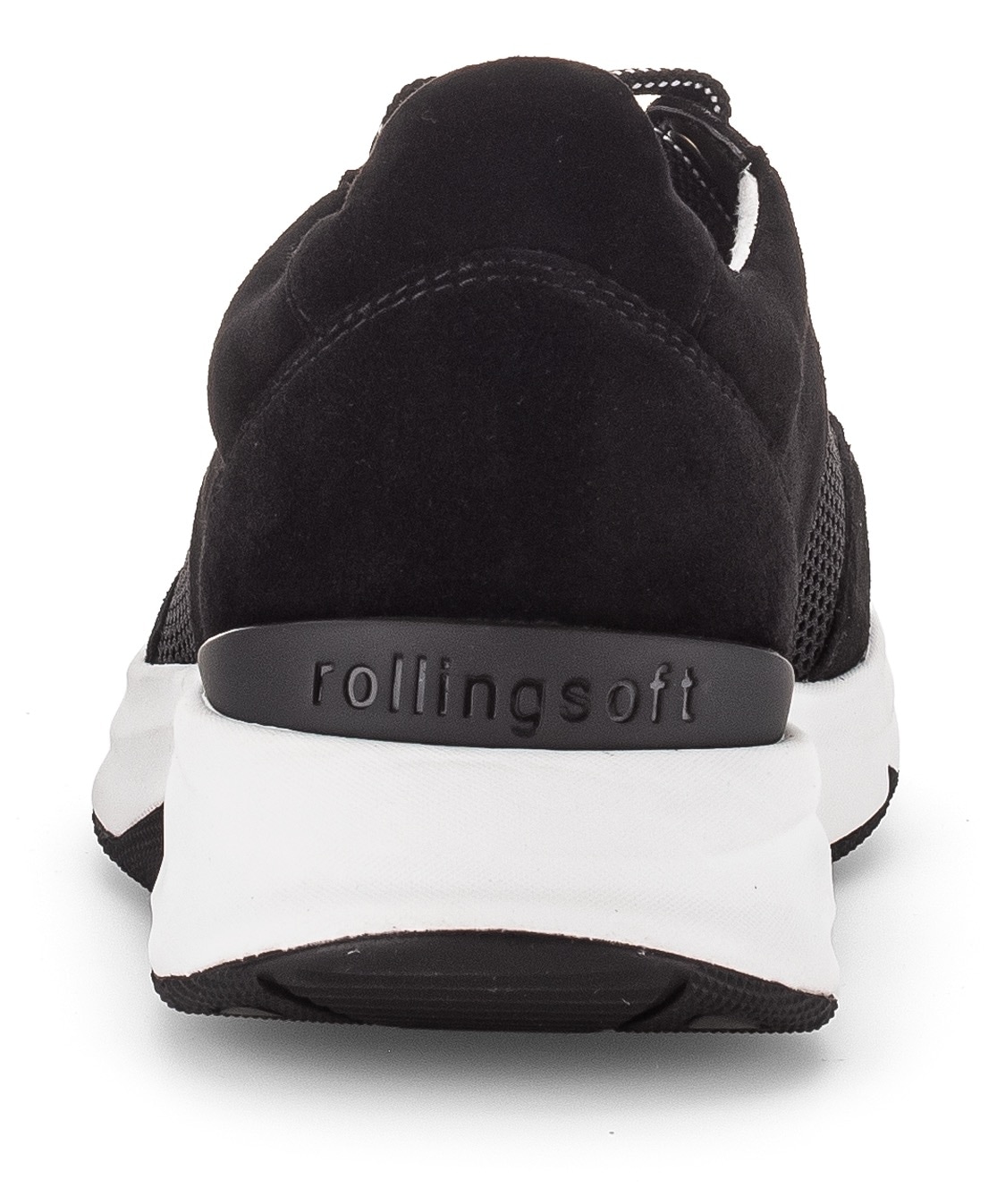 Gabor Rollingsoft Keilsneaker, Freizeitschuh, Halbschuh, Schnürschuh, Logoschriftzug an der Ferse