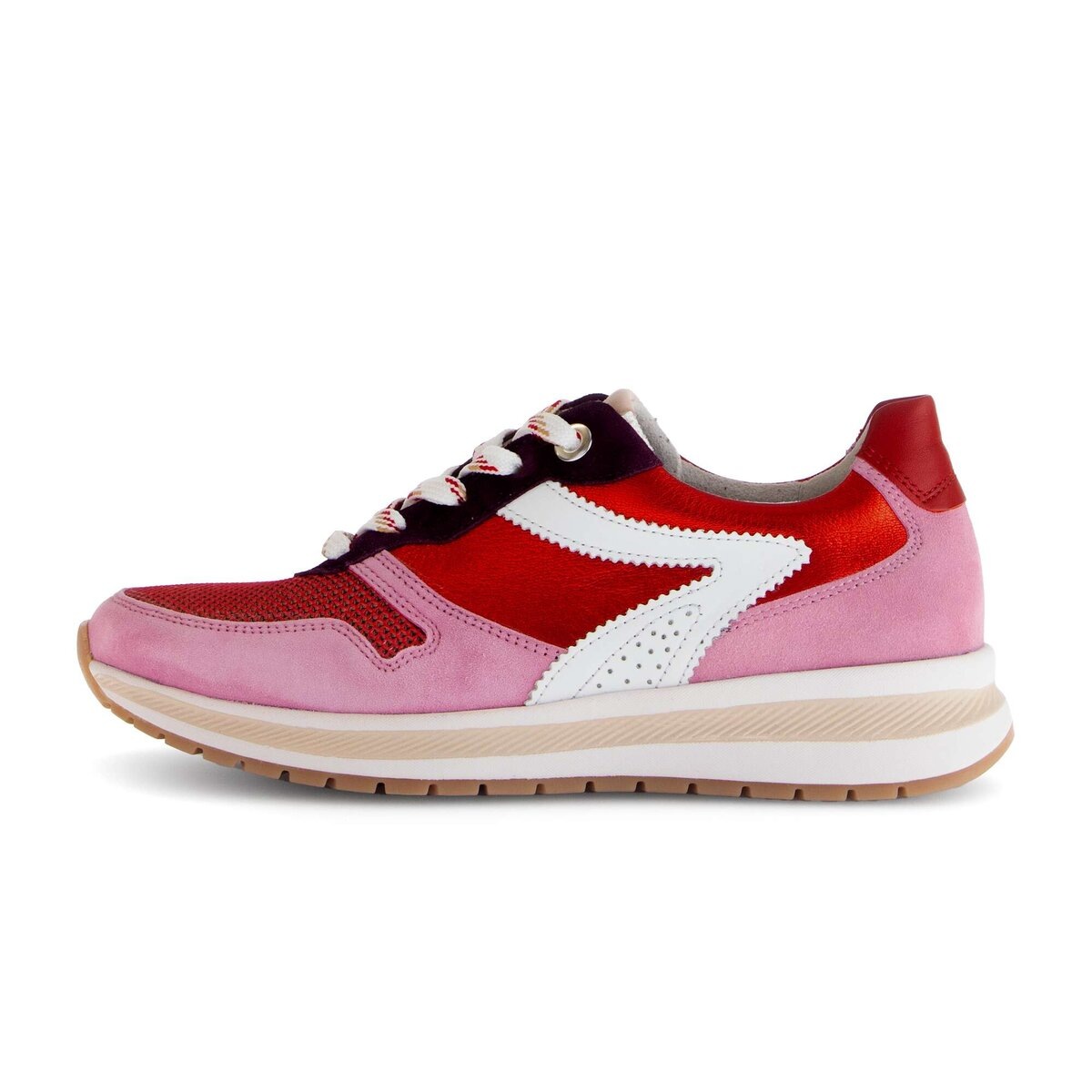 Gabor Sneaker »Sneaker low Materialmix Leder/Lederimitat«