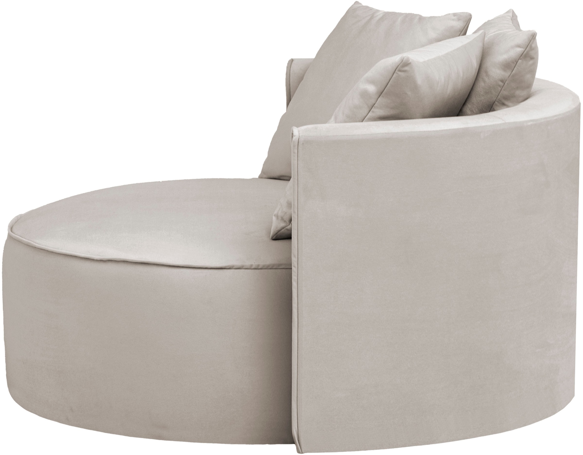 LeGer Home by Lena Gercke XXL-Sessel »ISALIE, Sessel in modernen Farben, Lesesessel, Loveseat, Big-Sessel«, trendige Stoffe, mit 3 Zierkissen, große Sitzfläche, Hocker optional