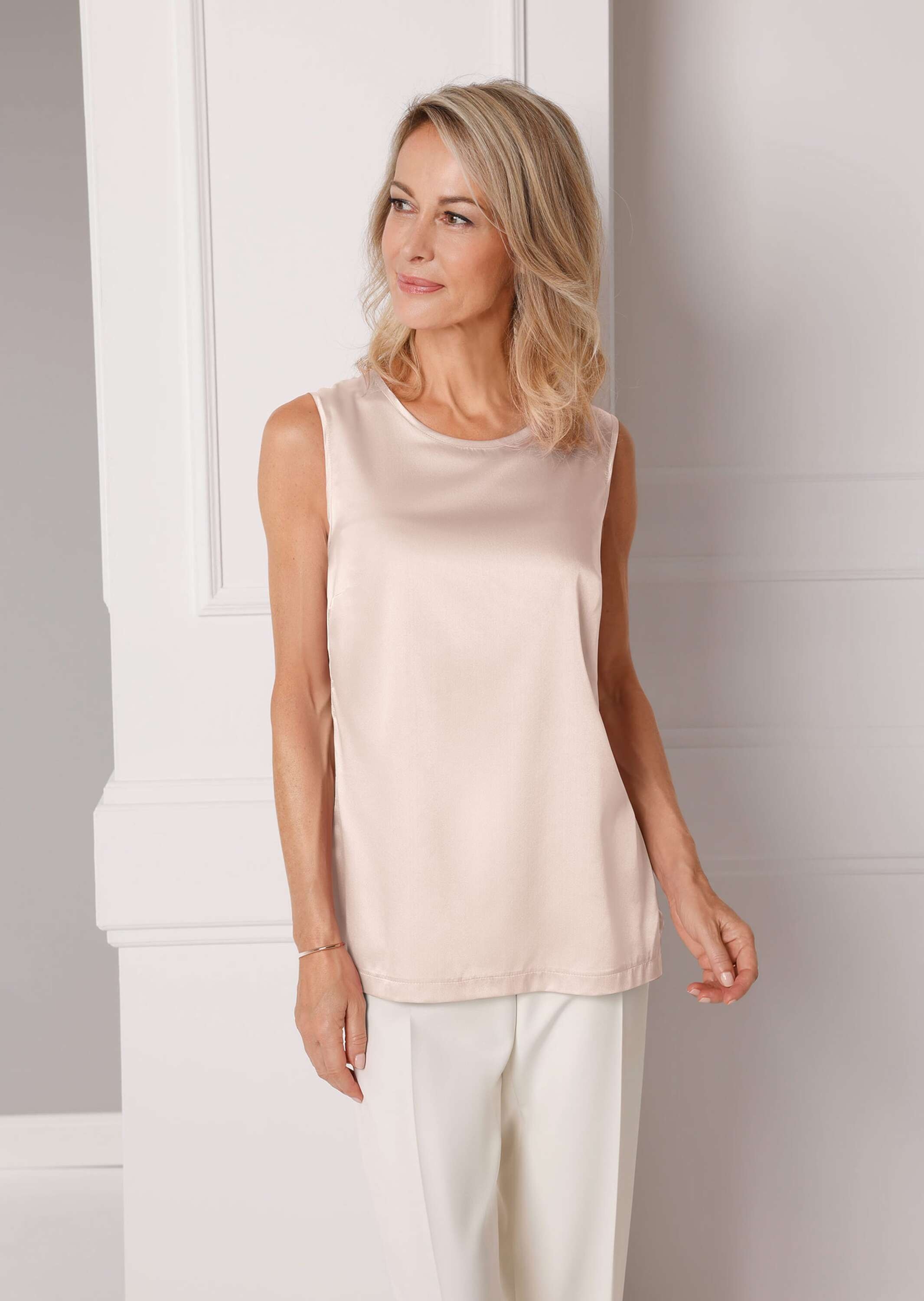 GOLDNER Trägertop »Kurzgröße Top aus feinster Seidenmischung«