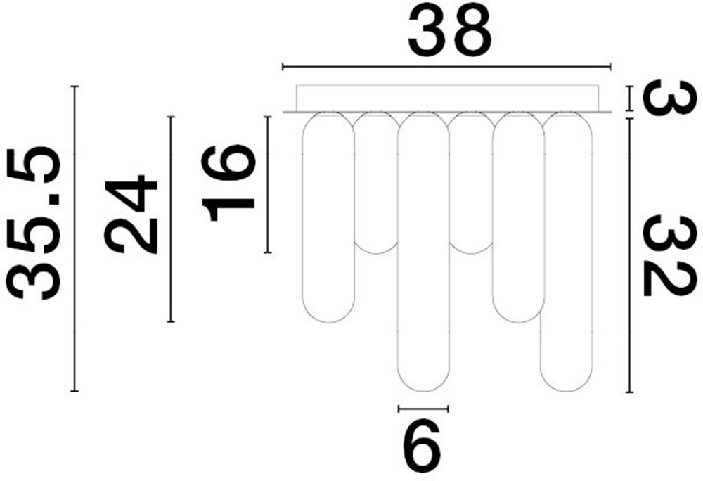 Nova Luce Deckenleuchte »GUSTAVE« G9 1 Stk. Ohne Beleuchtung