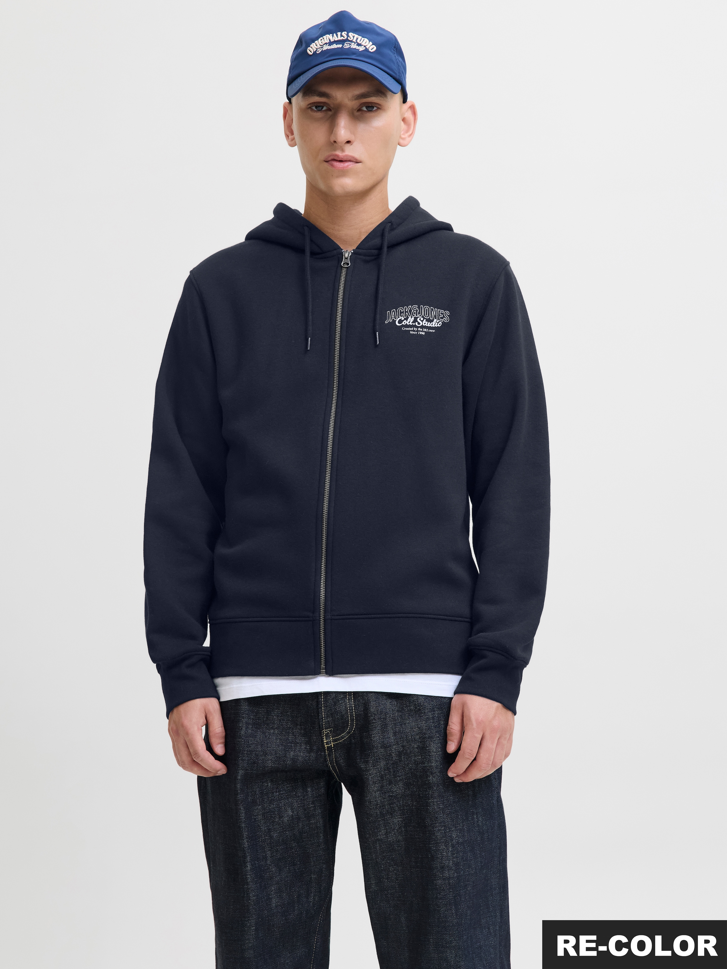 Jack & Jones Kapuzensweatjacke "JJMAKOTO SWEAT ZIP HOOD" günstig online kaufen